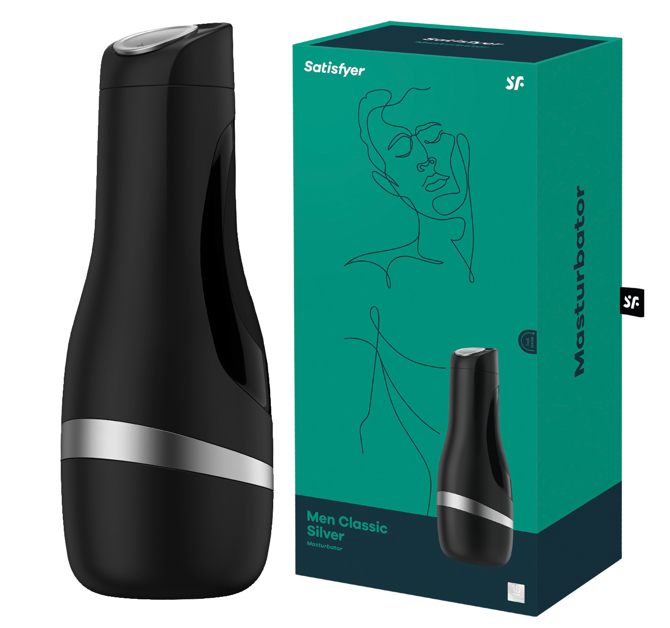 SATISFYER Men Classic Silver Masturbator