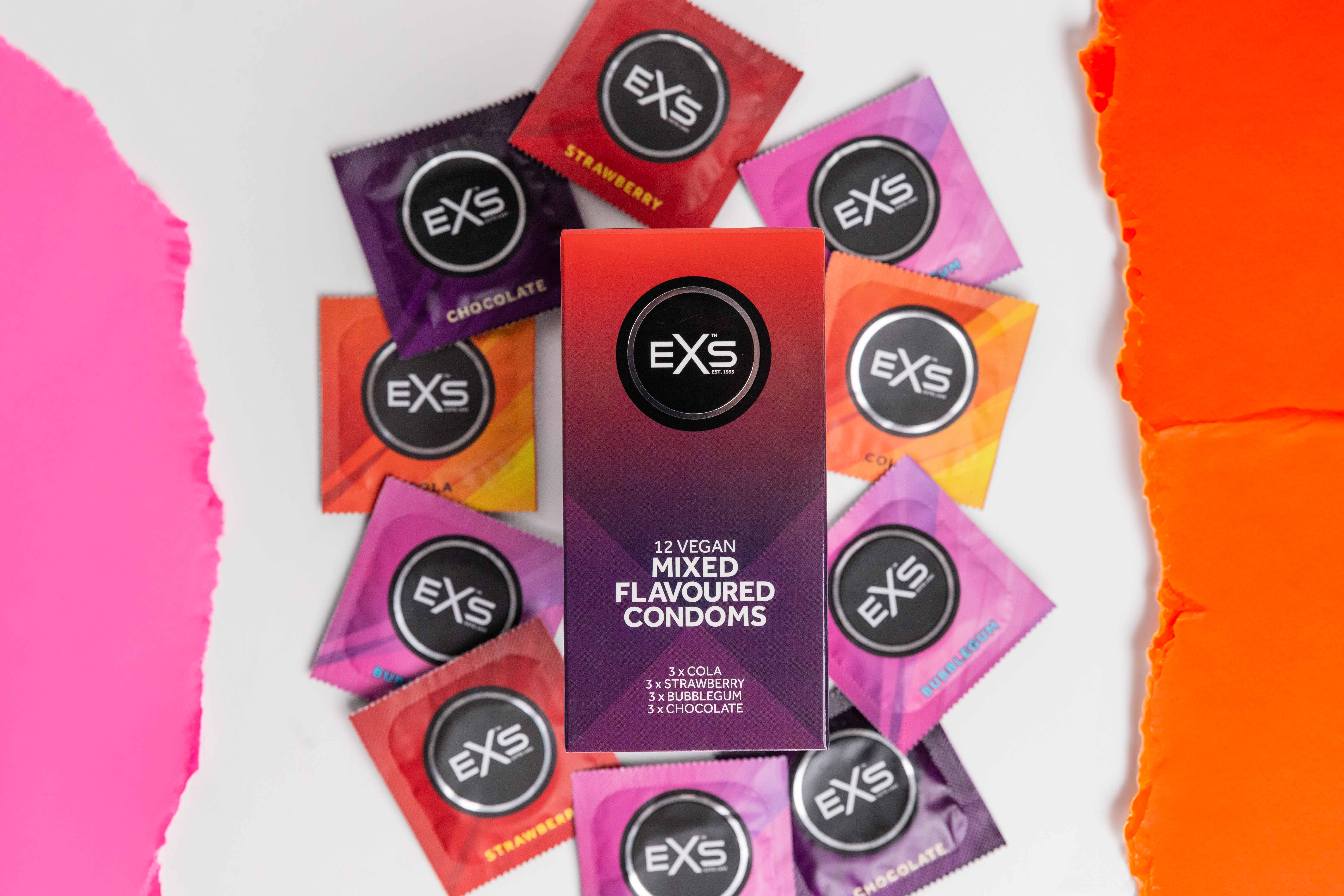 EXS Mixed Flavoured condoms (12pcs)