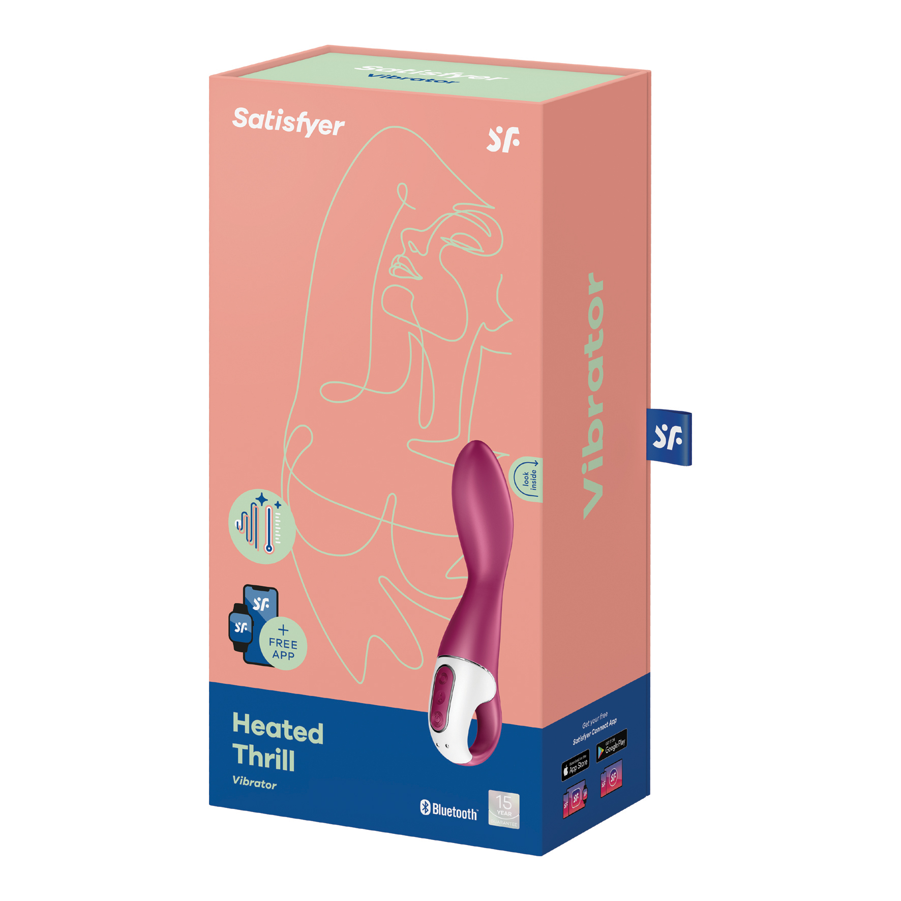 SATISFYER Heated Thrill Vibrator violet