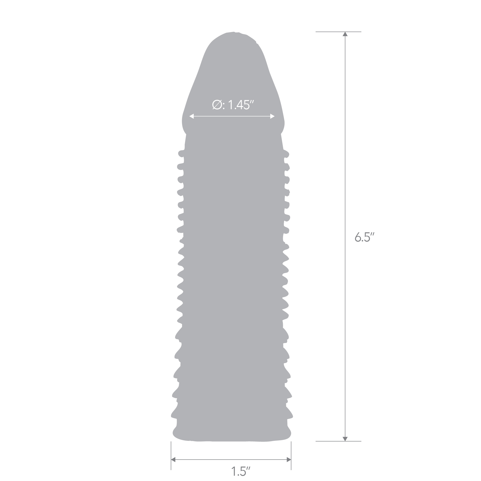 BLUE LINE C&B GEAR 6.5" Triple Sensation Enhancing Sleeve Ext.