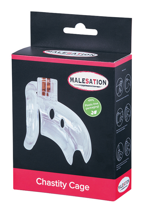 MALESATION Chastity Cage transparent
