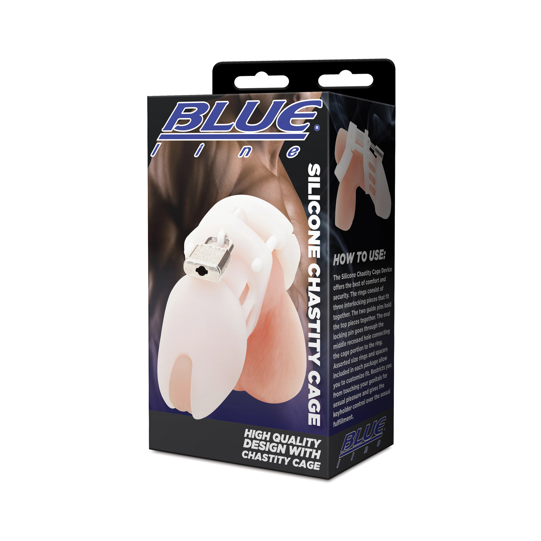 BLUE LINE C&B GEAR Silicone Chastity Cage