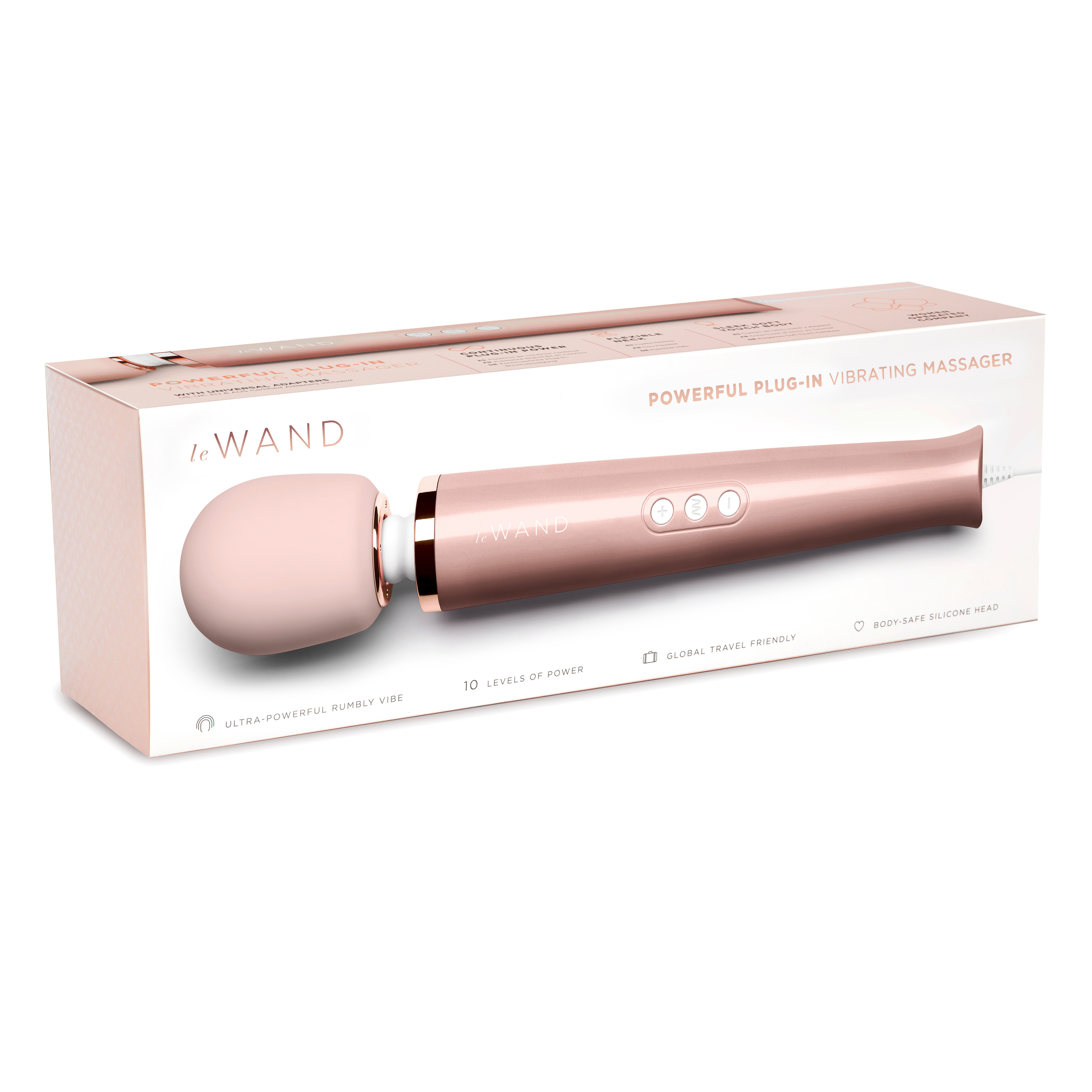 Le Wand Powerful Plug-In Vibrating Massager Rose Gold