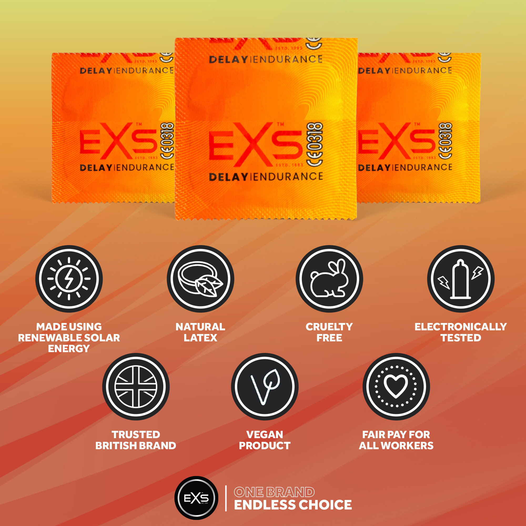 EXS Delay Endurance condoms (144pcs)