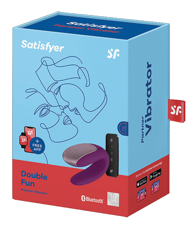 SATISFYER Double Fun violet with Remote Control