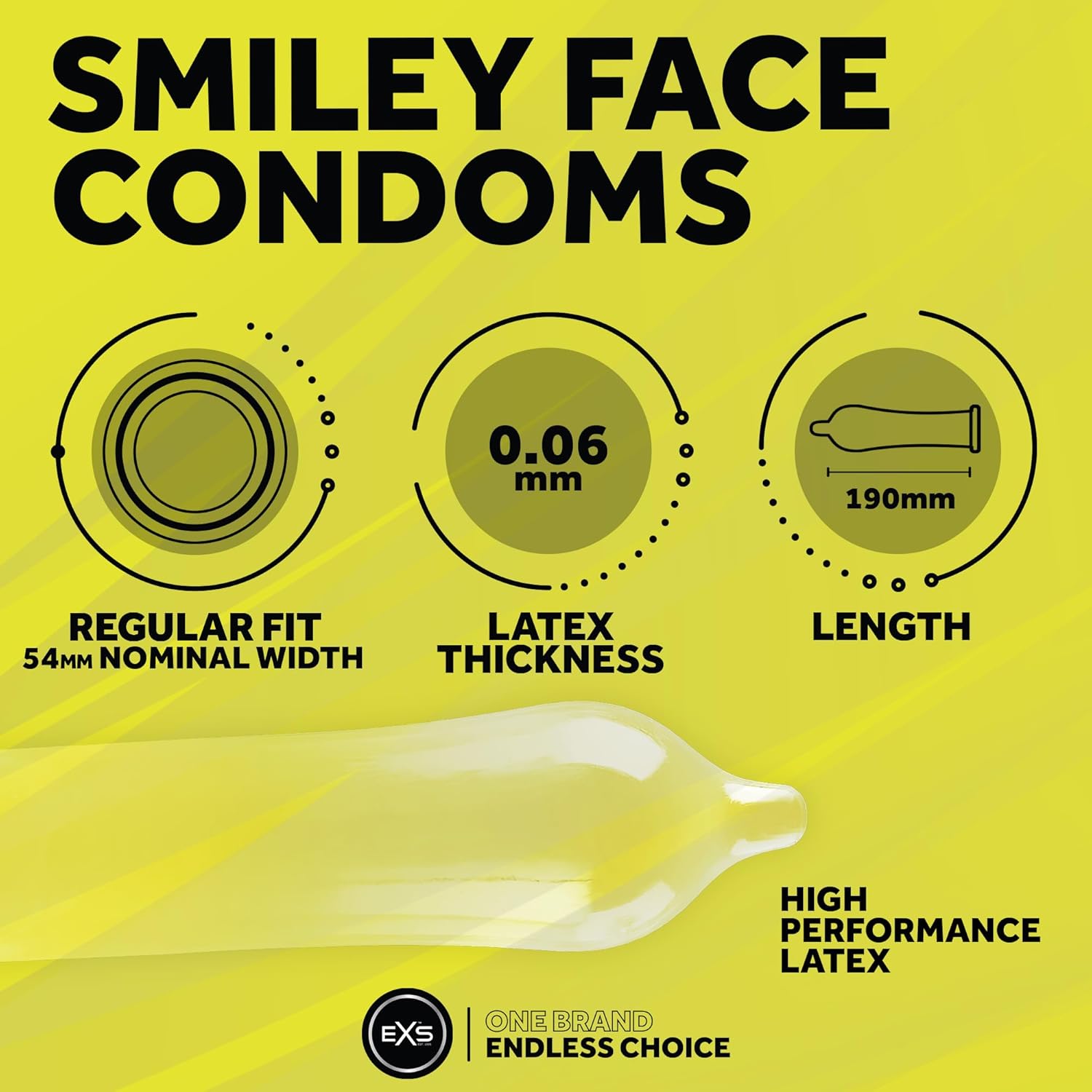 EXS Circular Smiley Face condoms (12pcs)