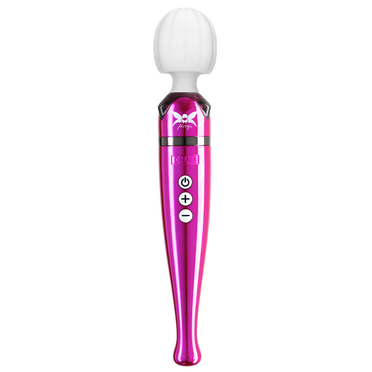 Pixey Deluxe Wand Massager pink chrome