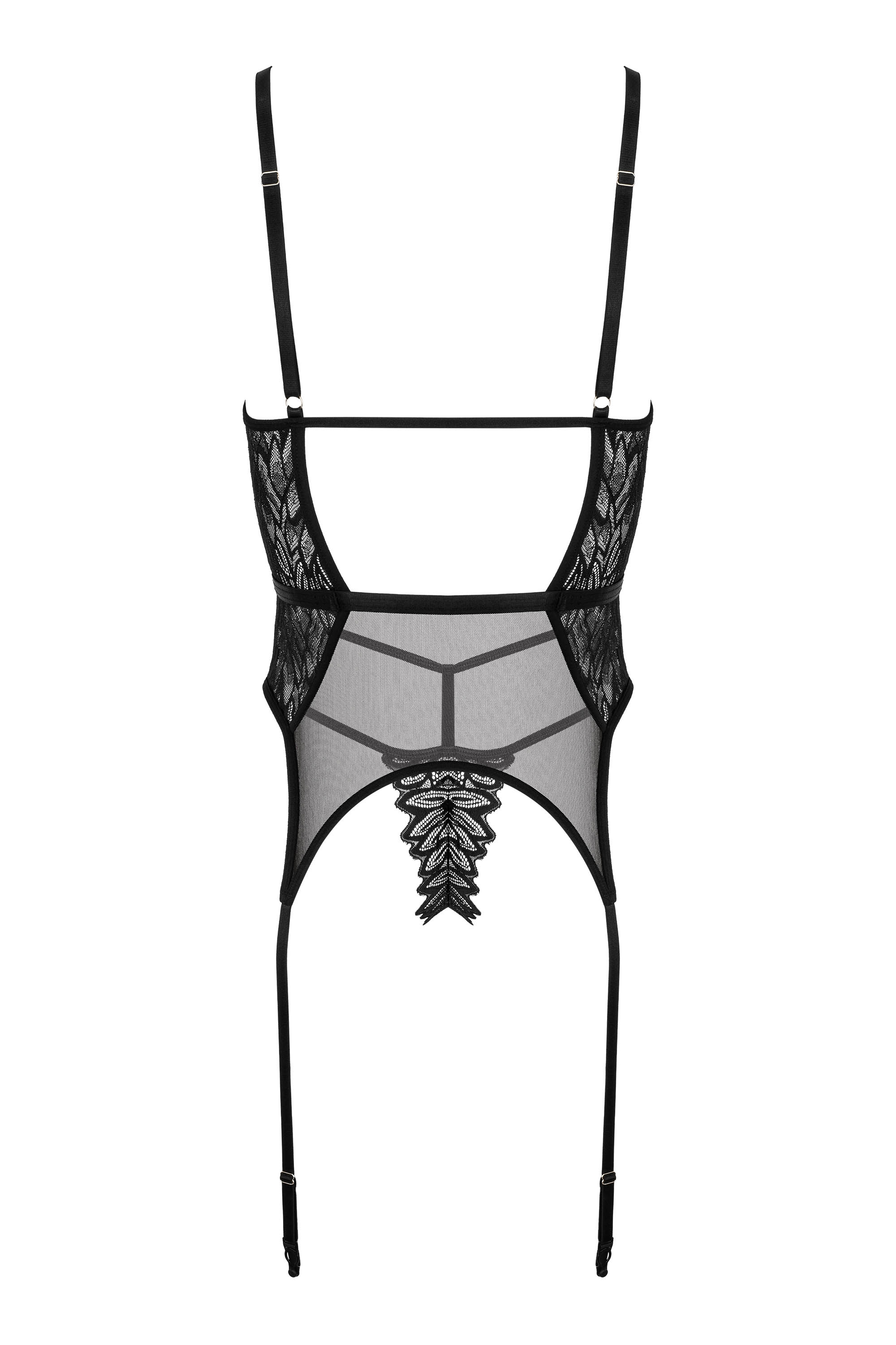 KOTEK 2er-Set CO102 Corset & Thong black S/M