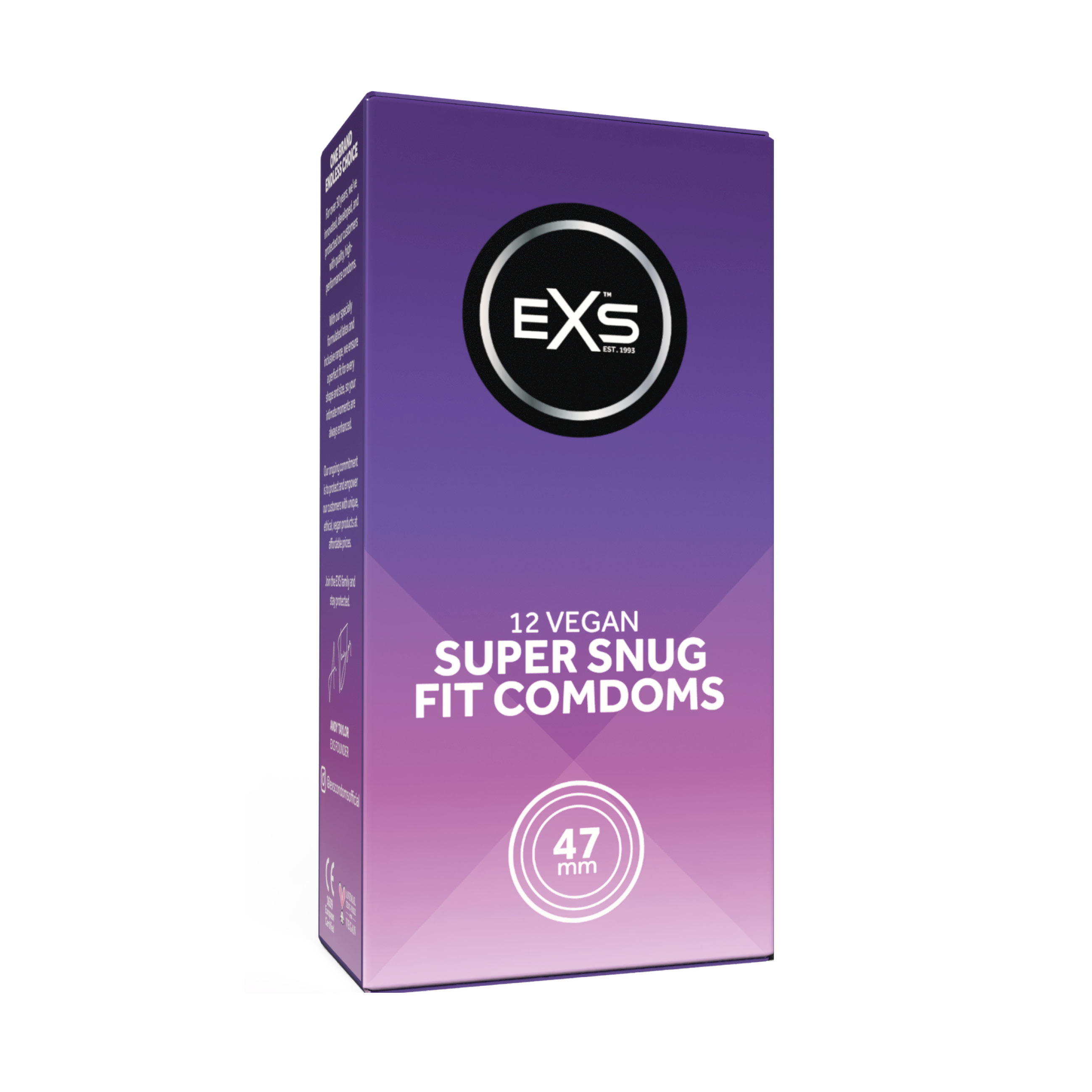 EXS Snug Fit 47mm condoms (12pcs)