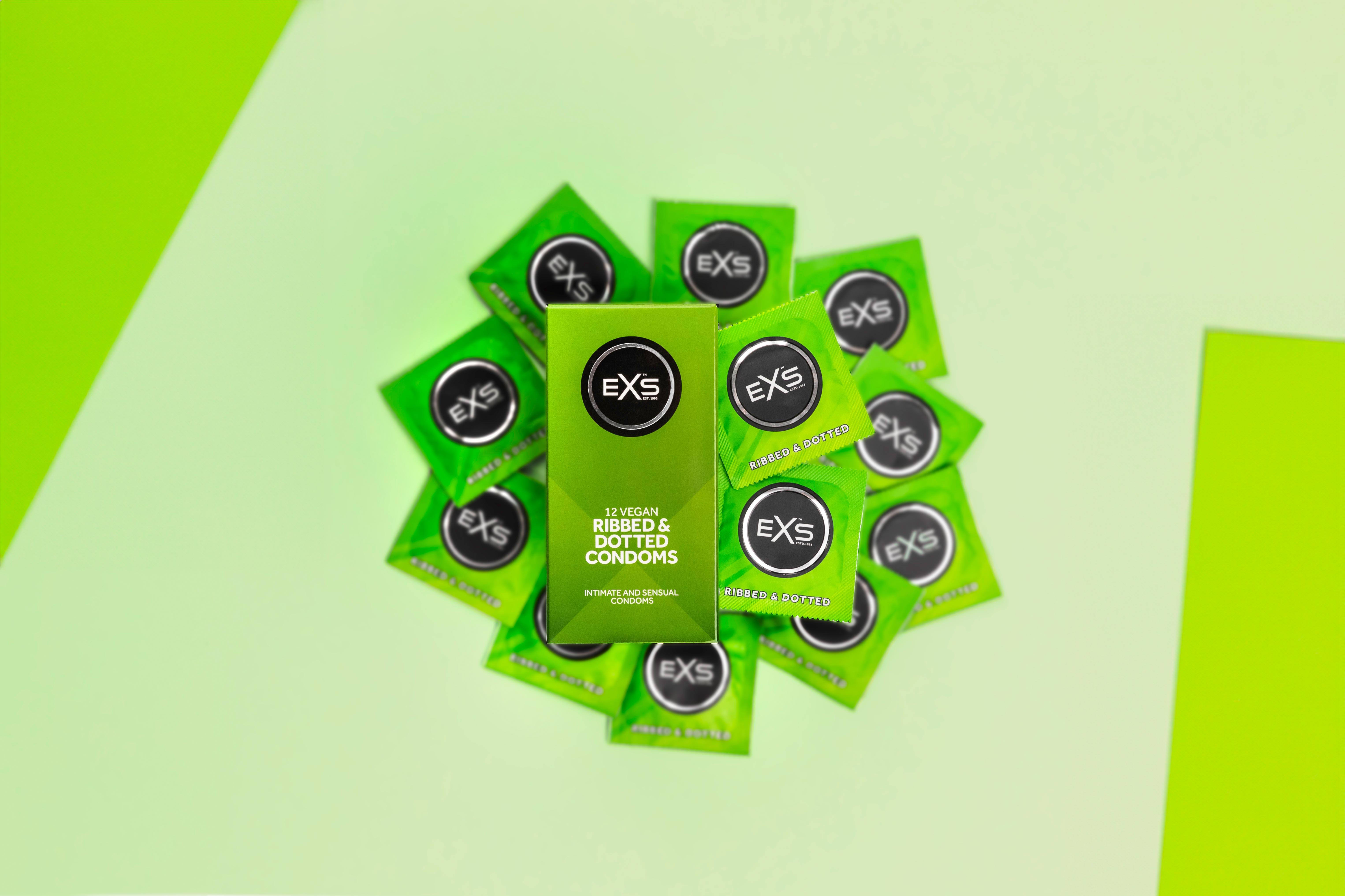 EXS Ribbed & dotted condoms (12pcs)