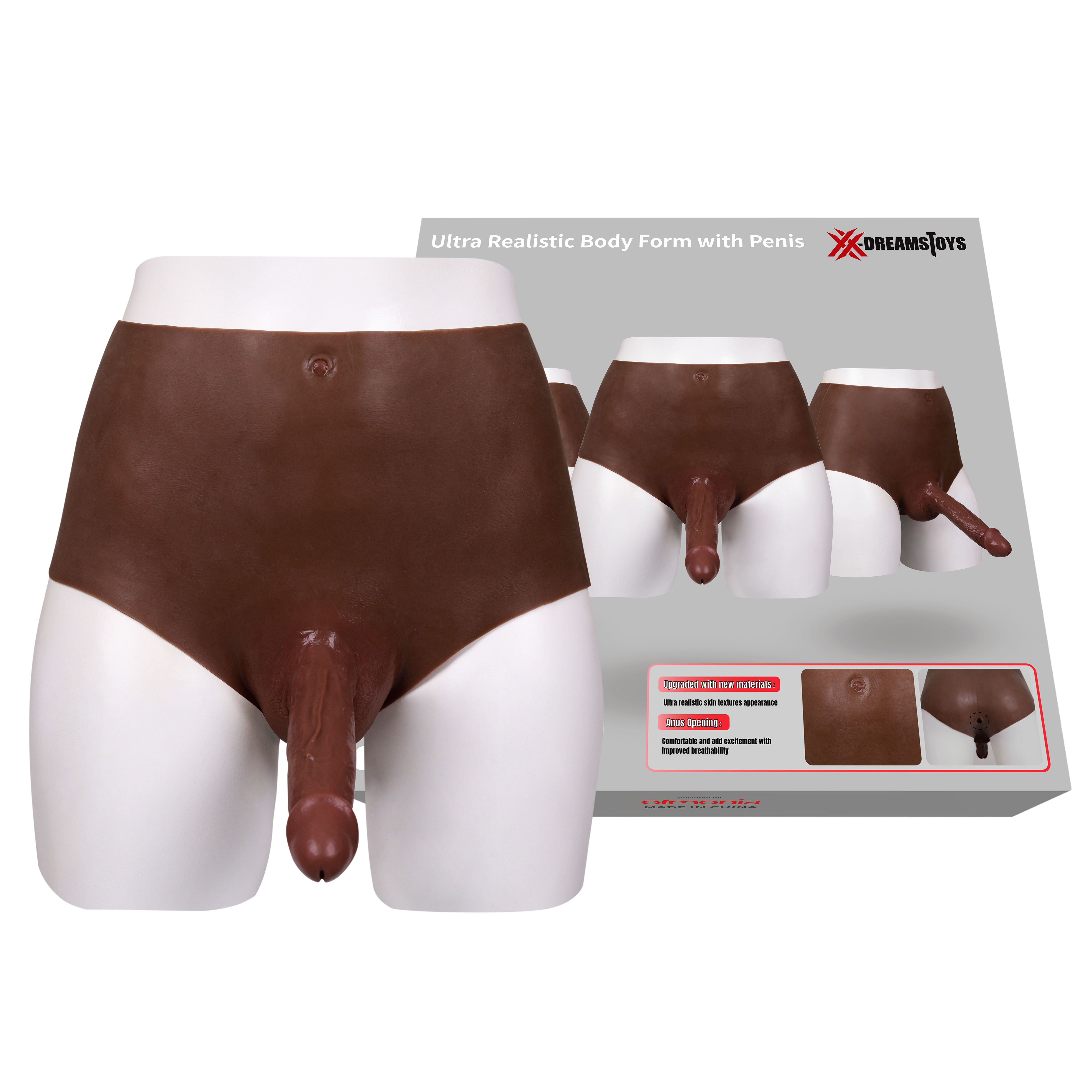 XX-DREAMSTOYS Ultra Realistic Penis Form black Size L XX-DREAMSTOYS Ultra Realistic Penis Form black Size L