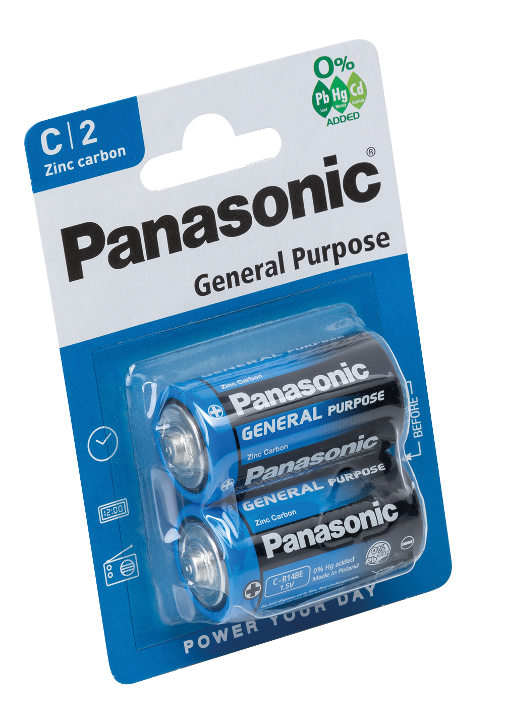 Batterie PANASONIC Baby R14 (2er Blist. VE) C