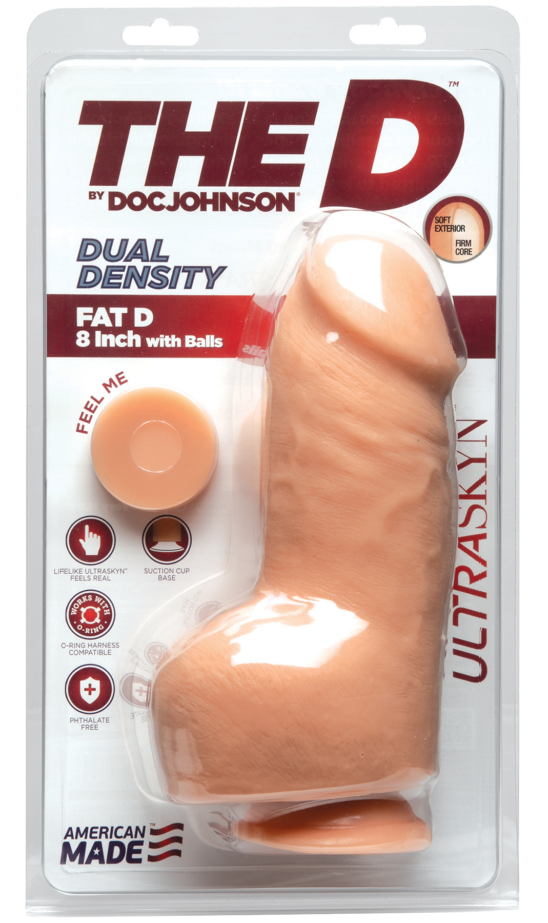 DOC JOHNSON The D Perfect D Dual Density 8' with Balls