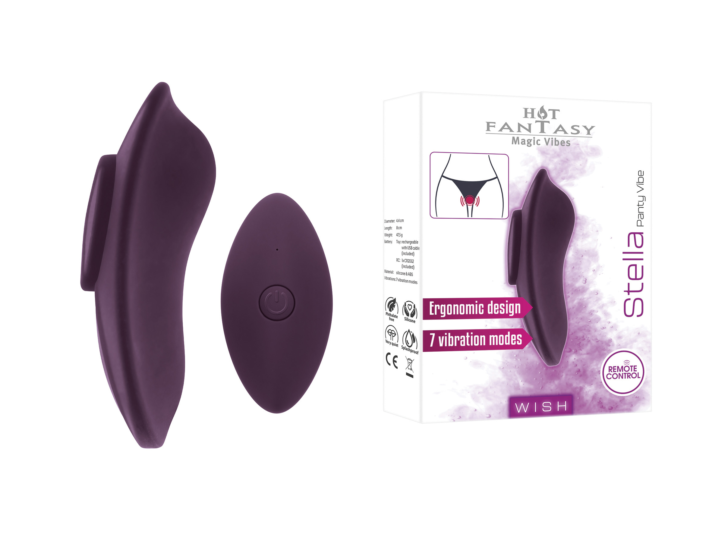 HOT FANTASY WISH Stella Panty Vibe purplish red