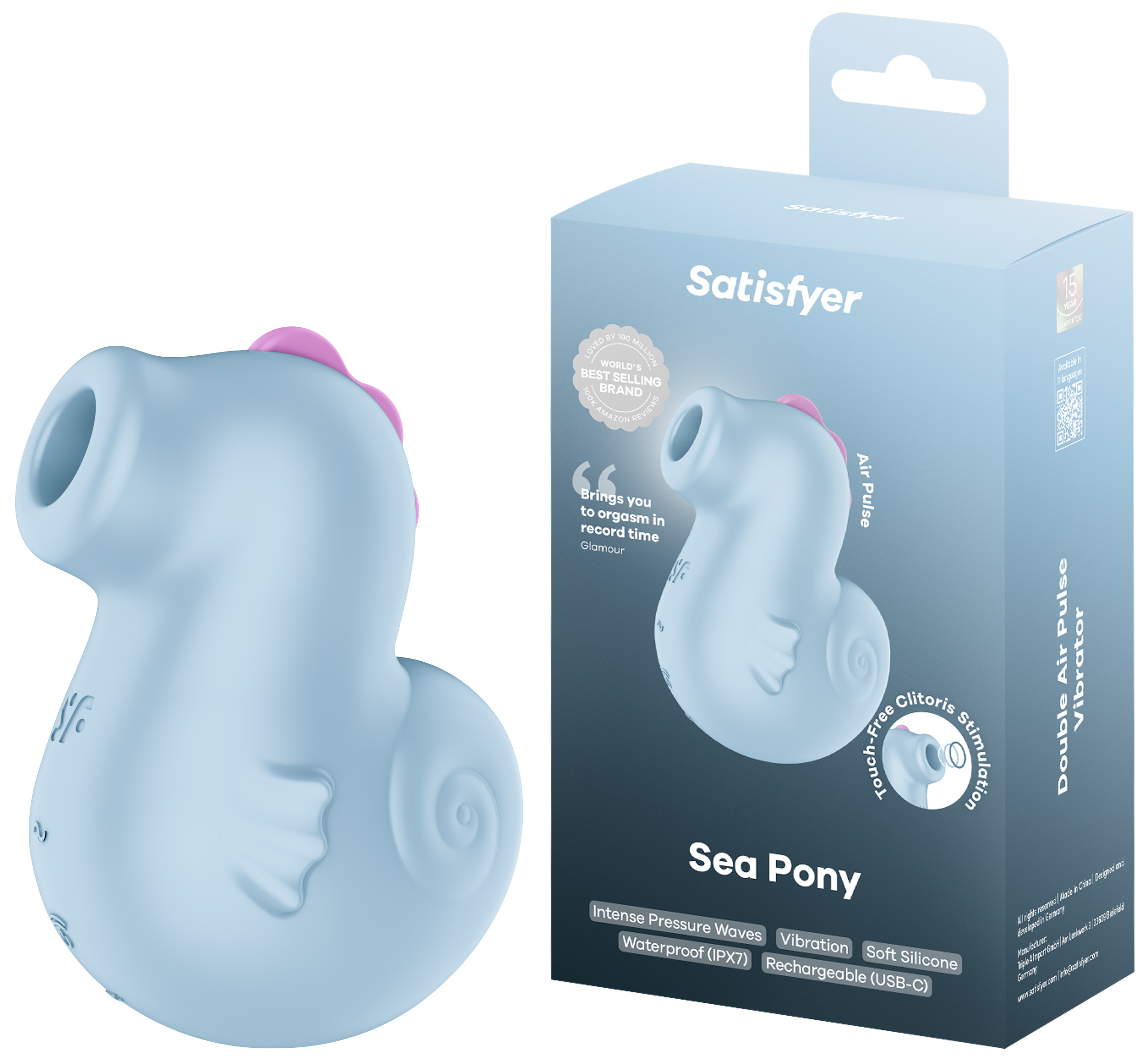 SATISFYER Sea Pony ice blue