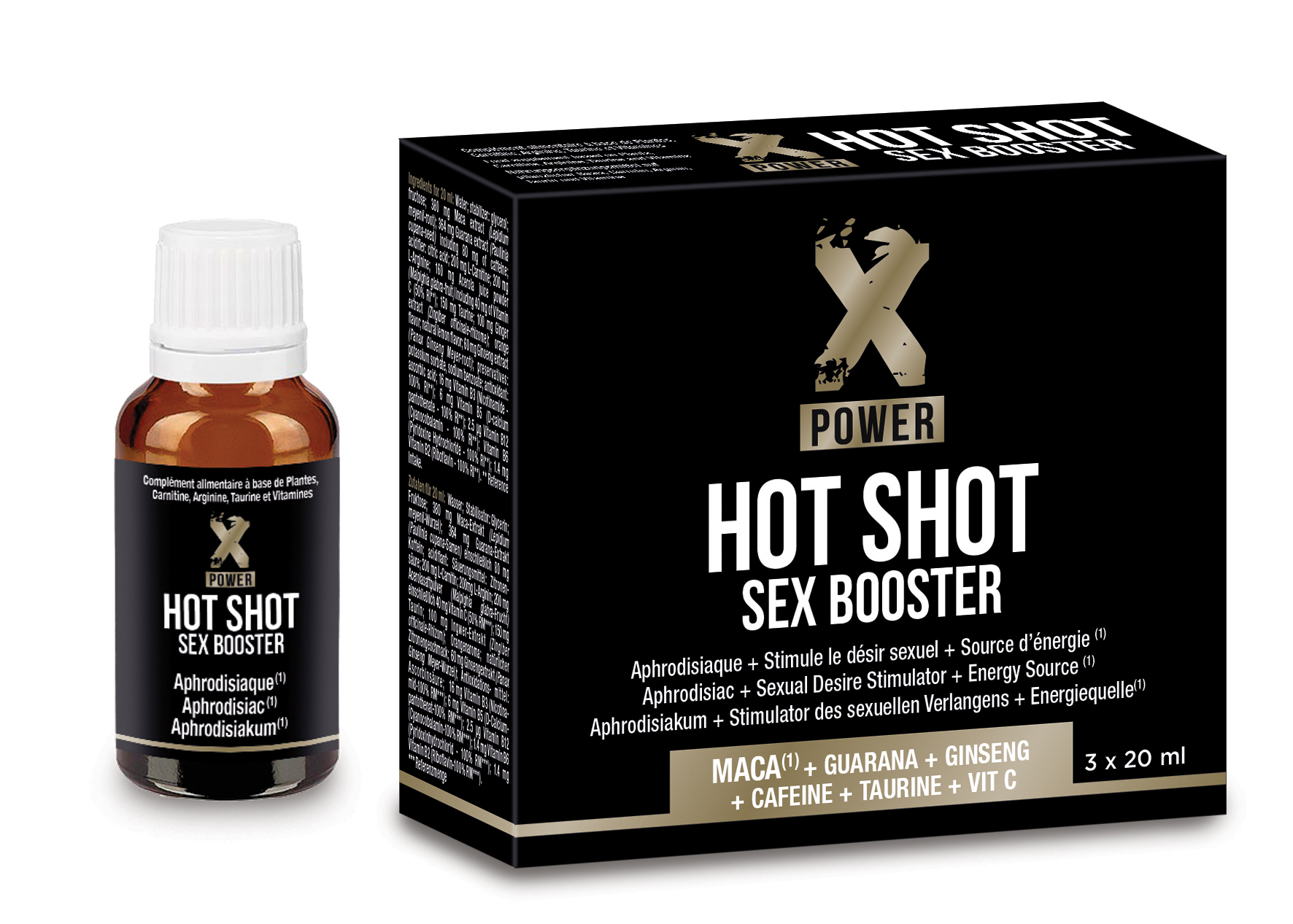 LABOPHYTO XPOWER Hot Shot Sex Booster 3x20ml