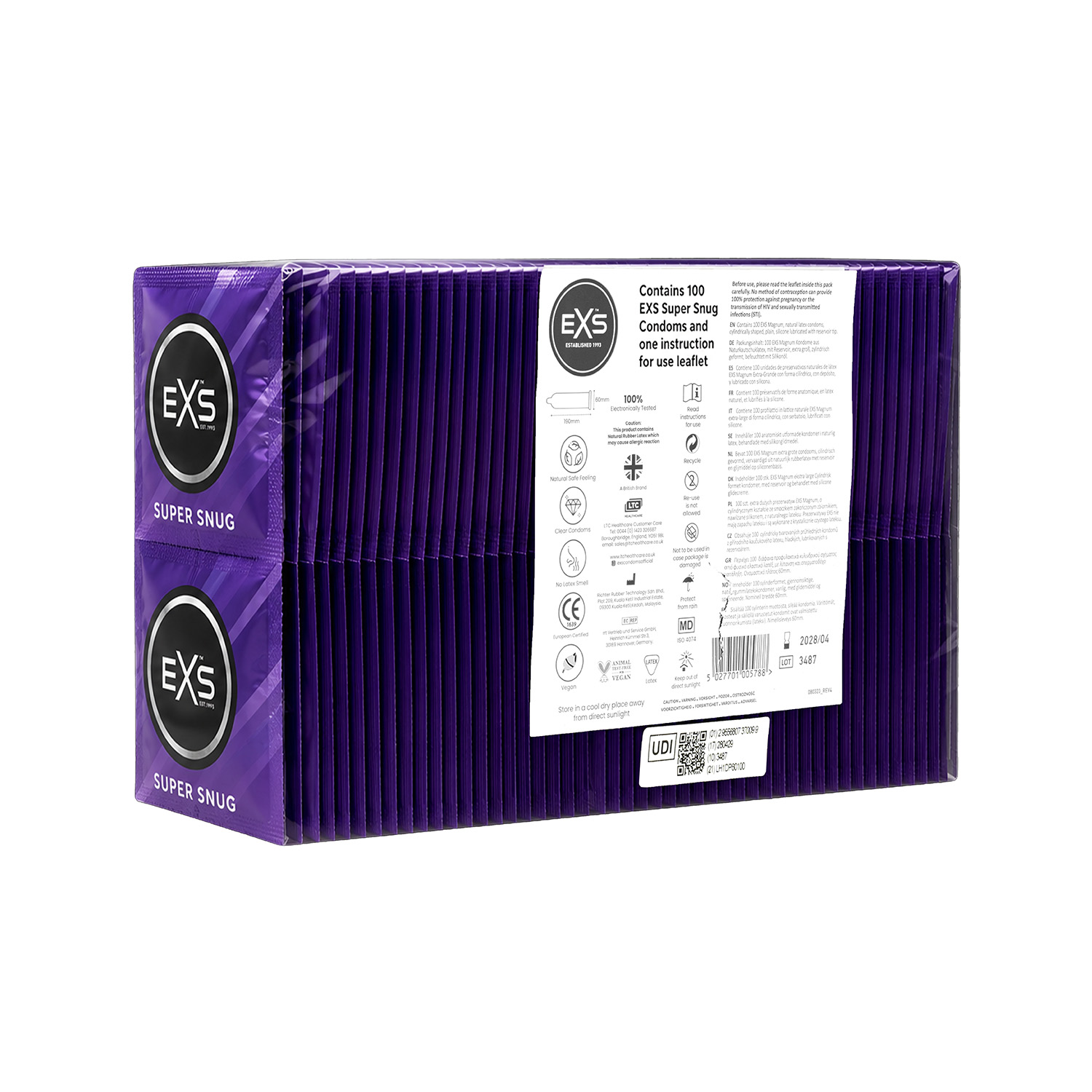 EXS Super Snug Fit 47mm condoms (100pcs)