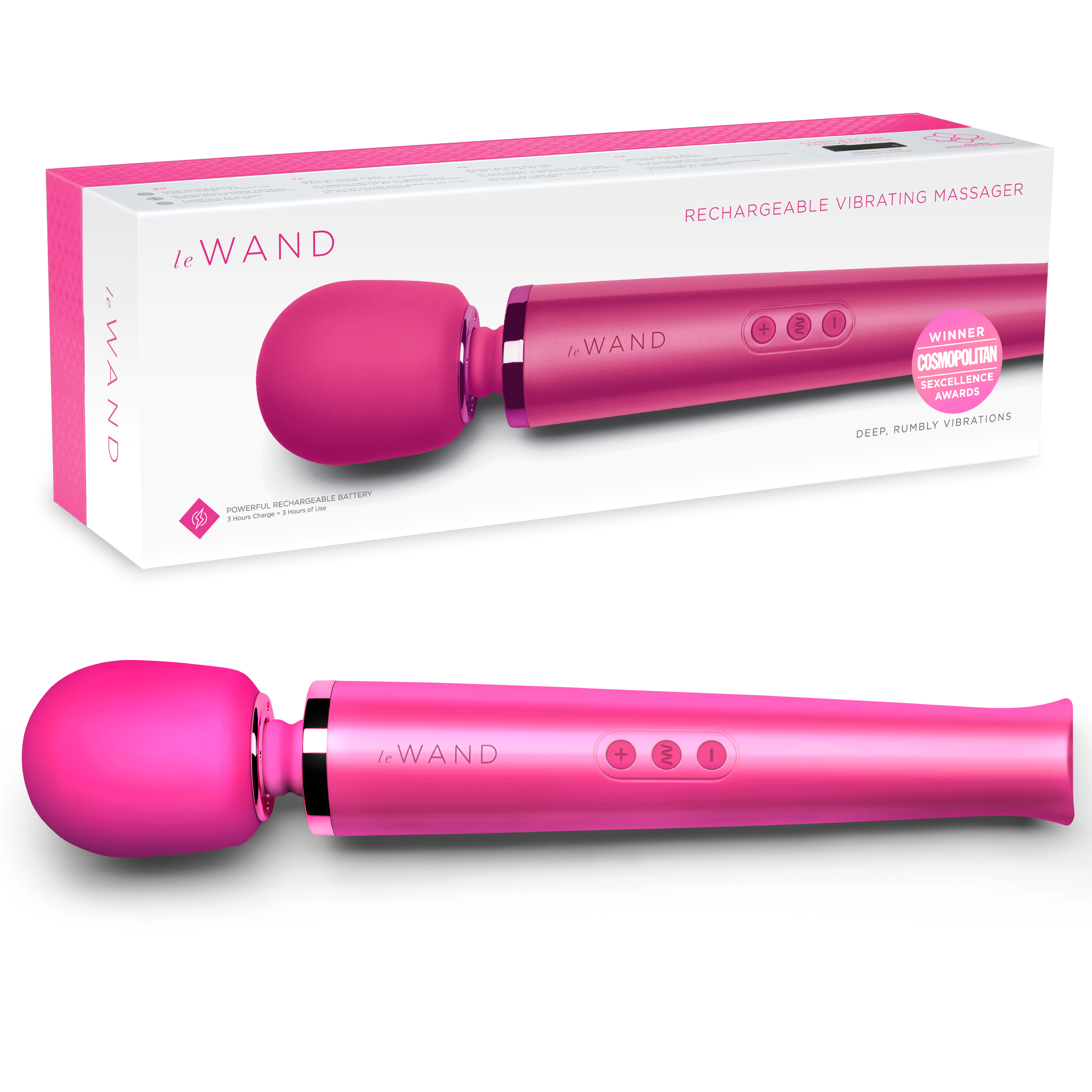 Le Wand Magenta rechargeable massager