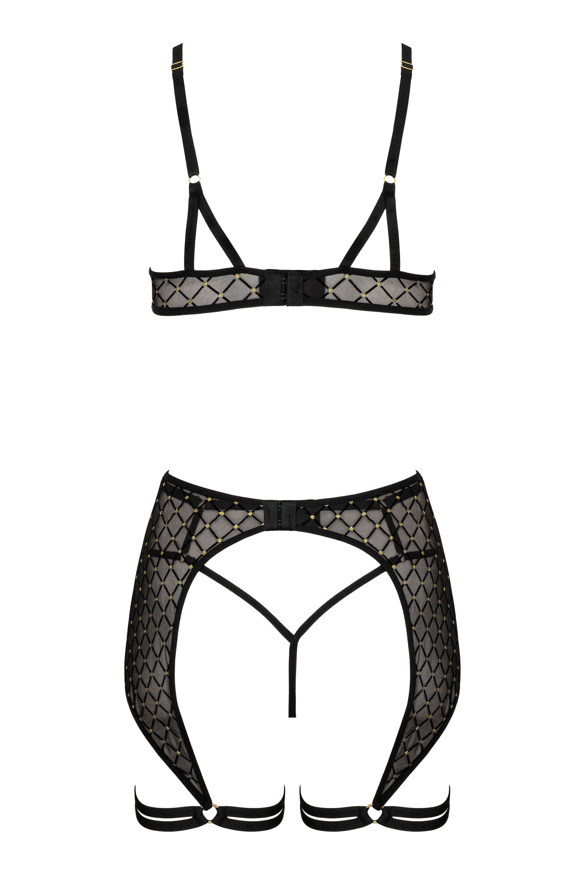 KOTEK 3er-Set THP 101 schwarz-gold L/XL