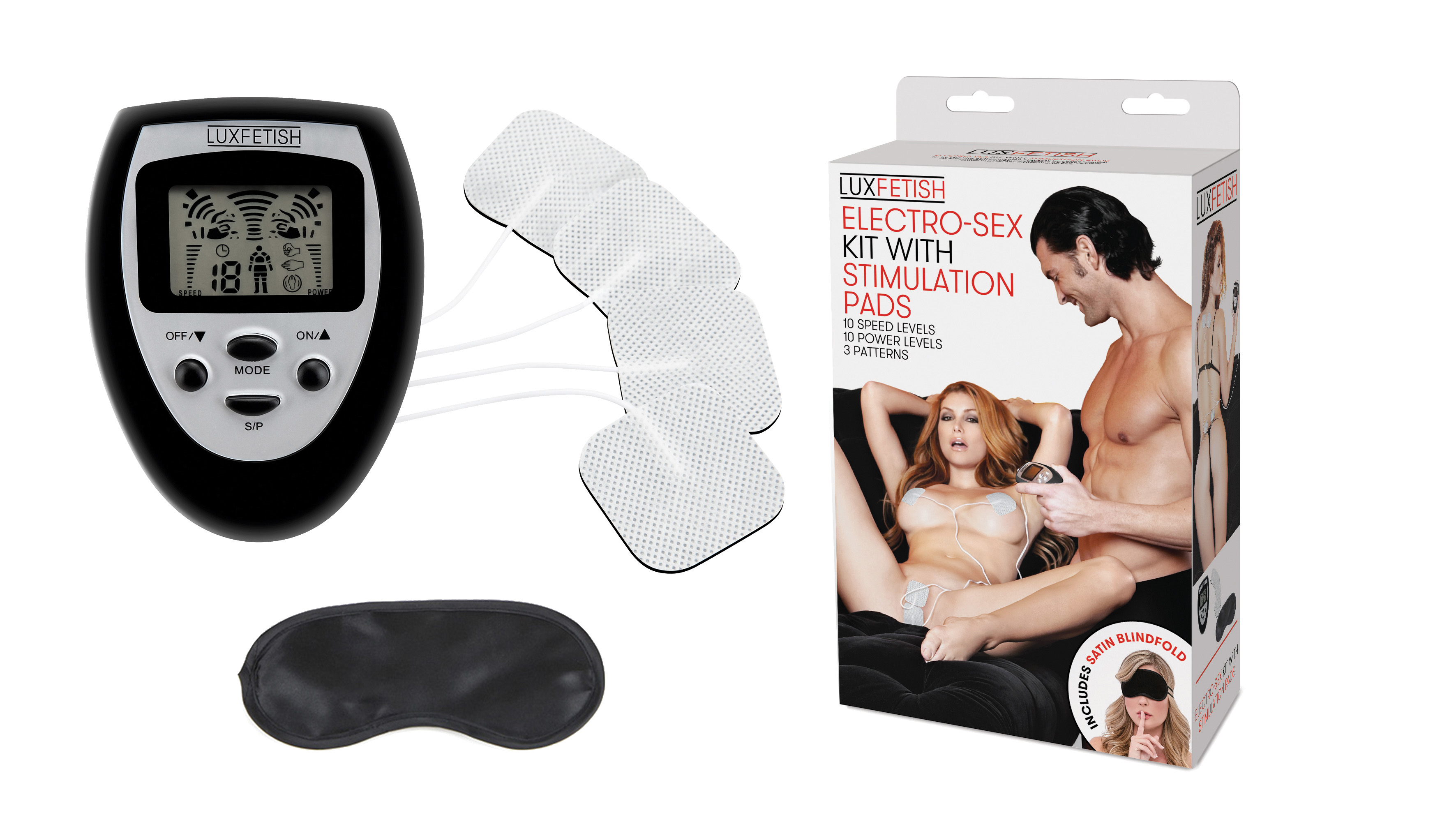 LUX FETISH Electro-Sex Kit With Stimulation Pads