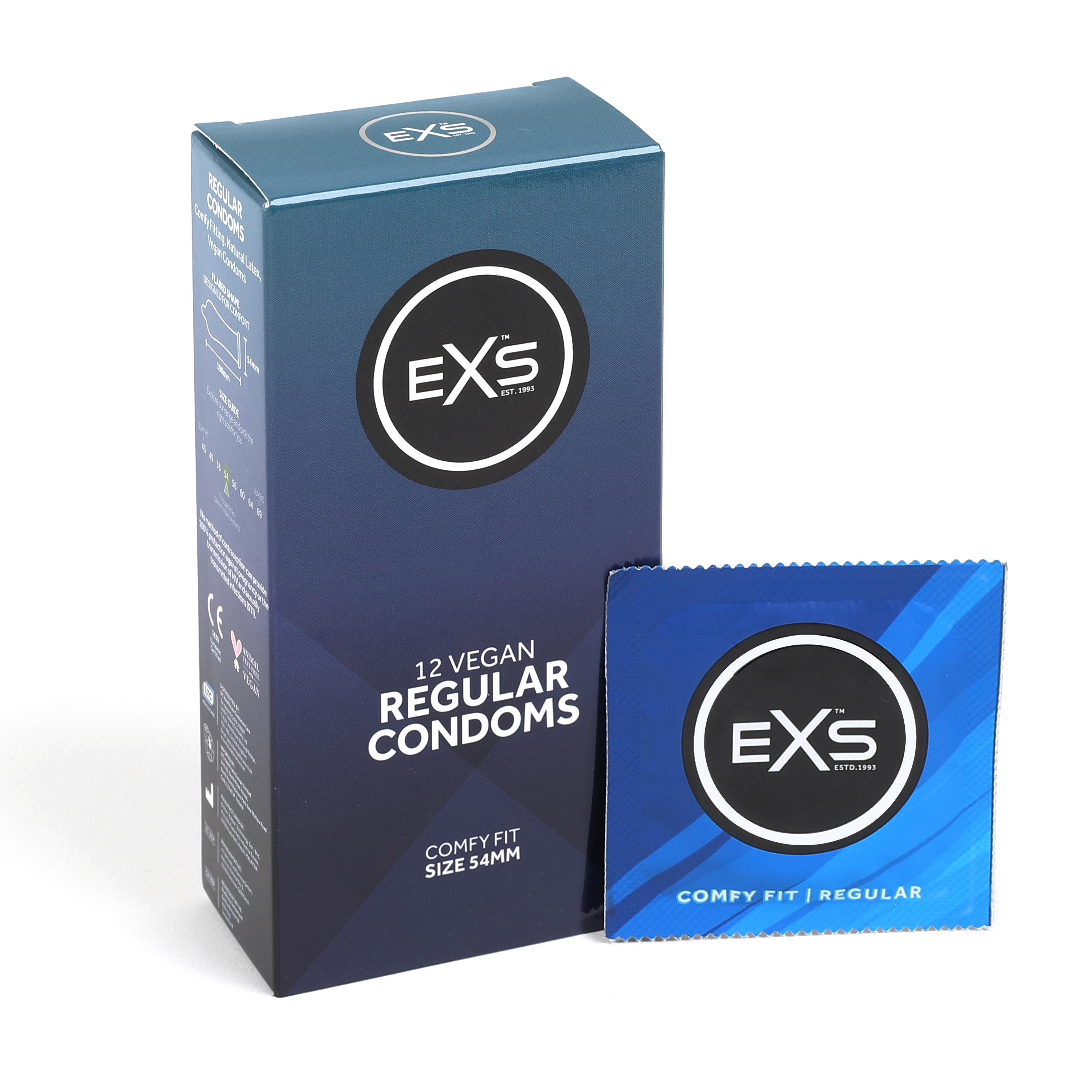 EXS Regular 54mm condoms (12pcs)