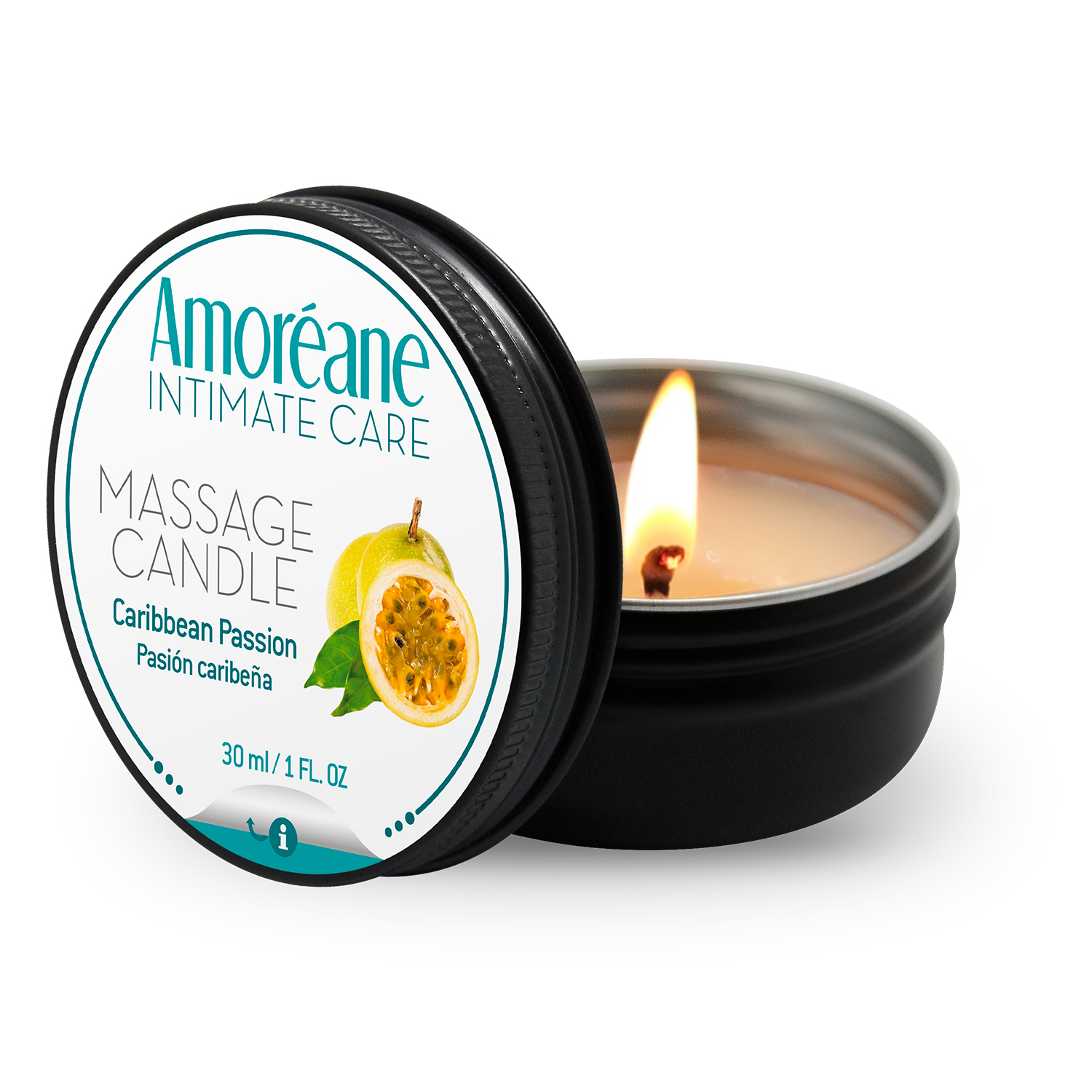 AMOREANE Massage Candle Caribbean Passion 30ml, 5 pcs