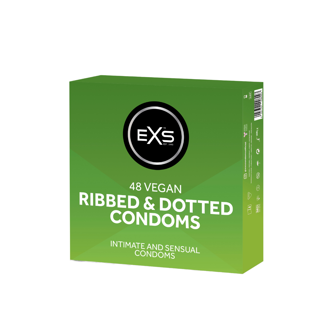 EXS Ribbed & dotted condoms (48pcs)