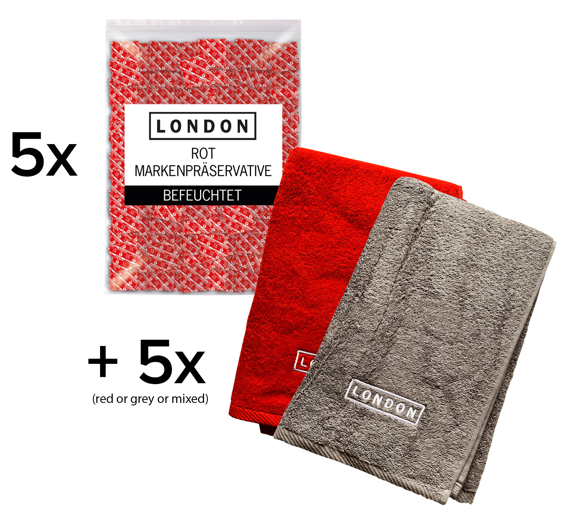 LONDON Big Pack Feucht rot 1000er (5 x 1000er Btl.)