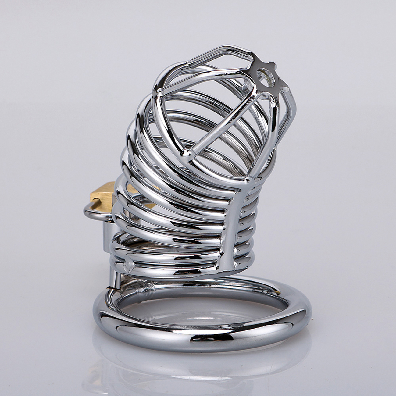 XX-DREAMSTOYS Metal Cock Cage Snake Shape