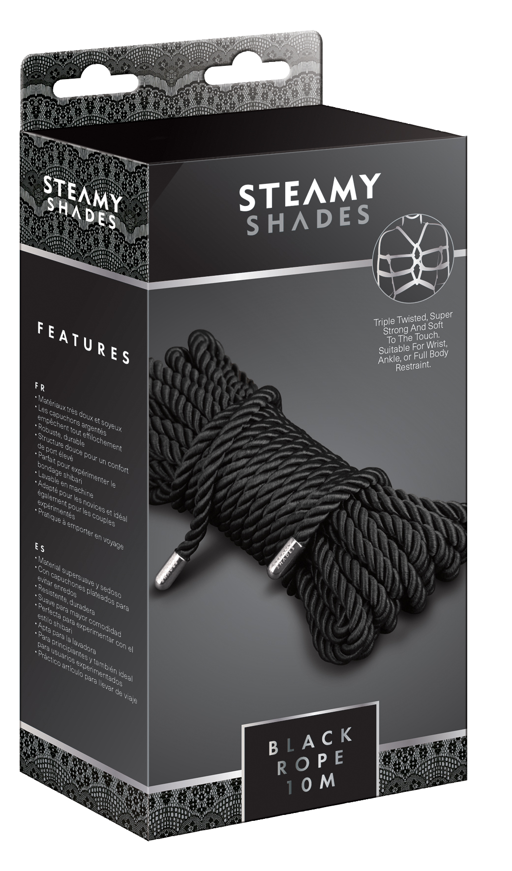 STEAMY SHADES Black Rope