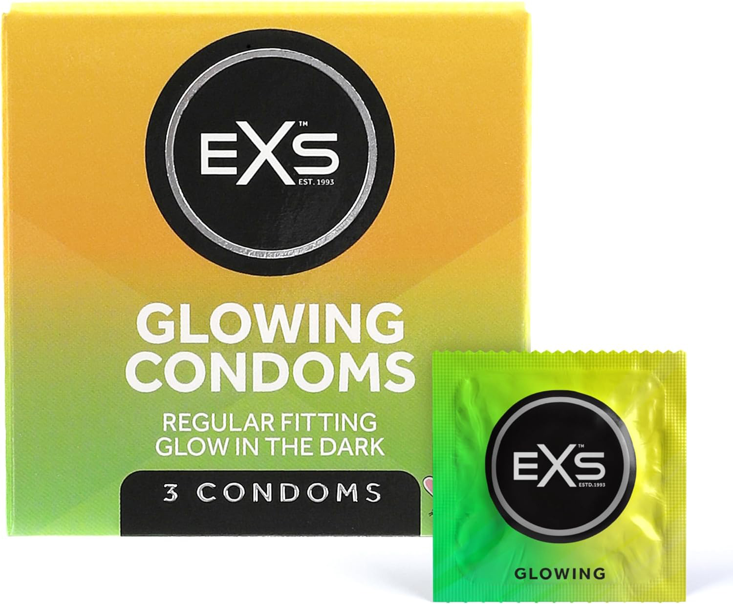 EXS Glow condoms (3pcs)