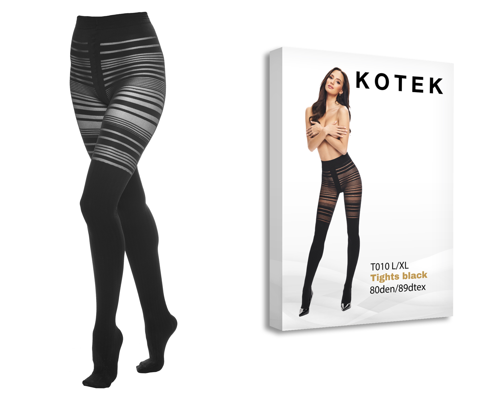 KOTEK Strumpfhose T010 schwarz L/XL KOTEK Strumpfhose T010 schwarz L/XL