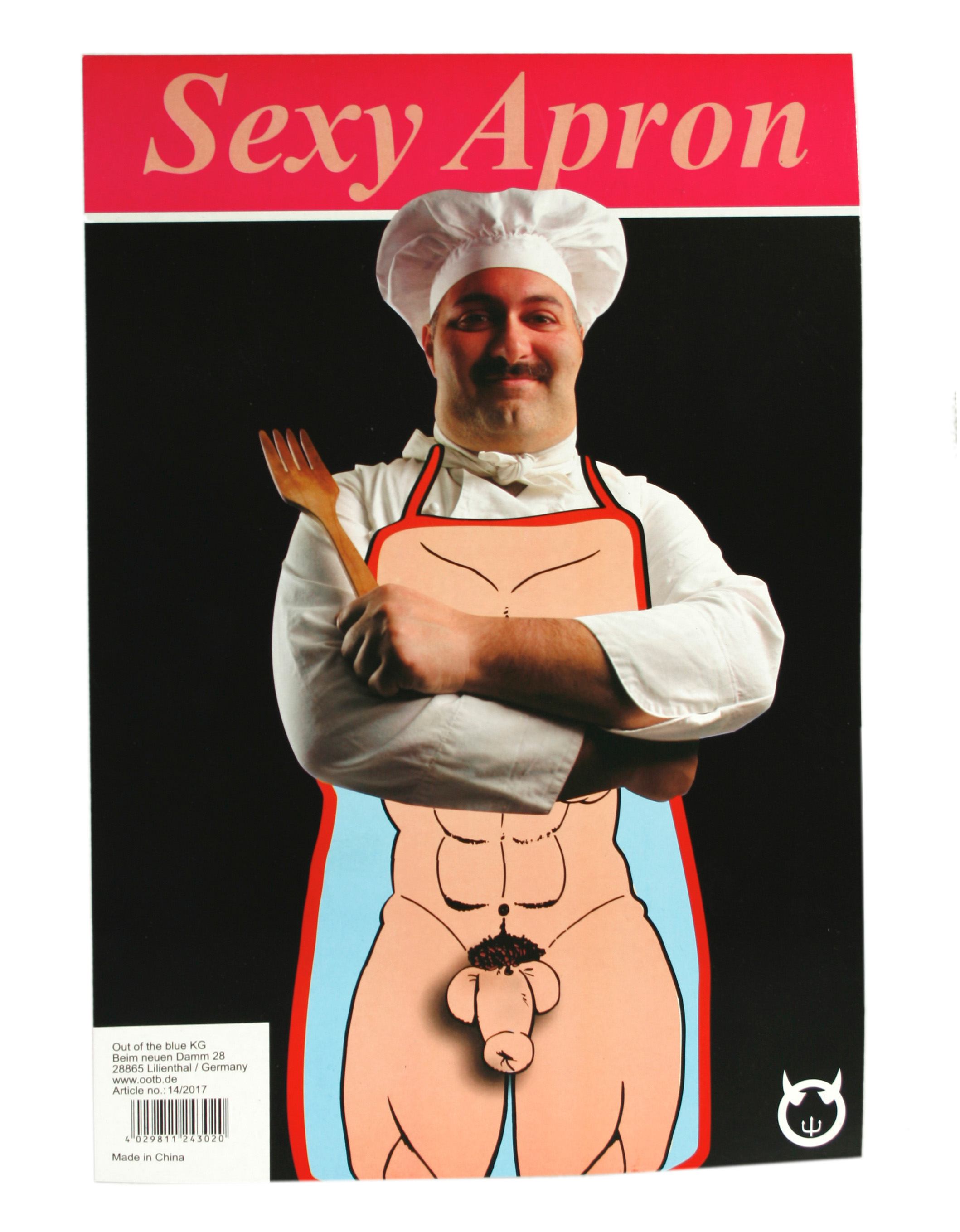 Küchenschürze "Sexy-Apron mit Plüsch-Penis"