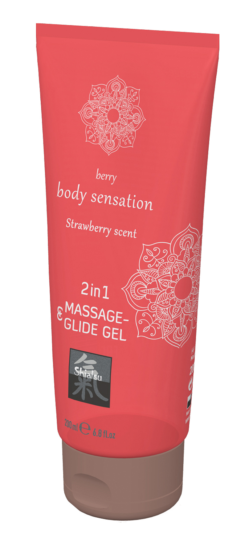 SHIATSU Massage-& Glide Gel 2in1 Strawberry 200ml