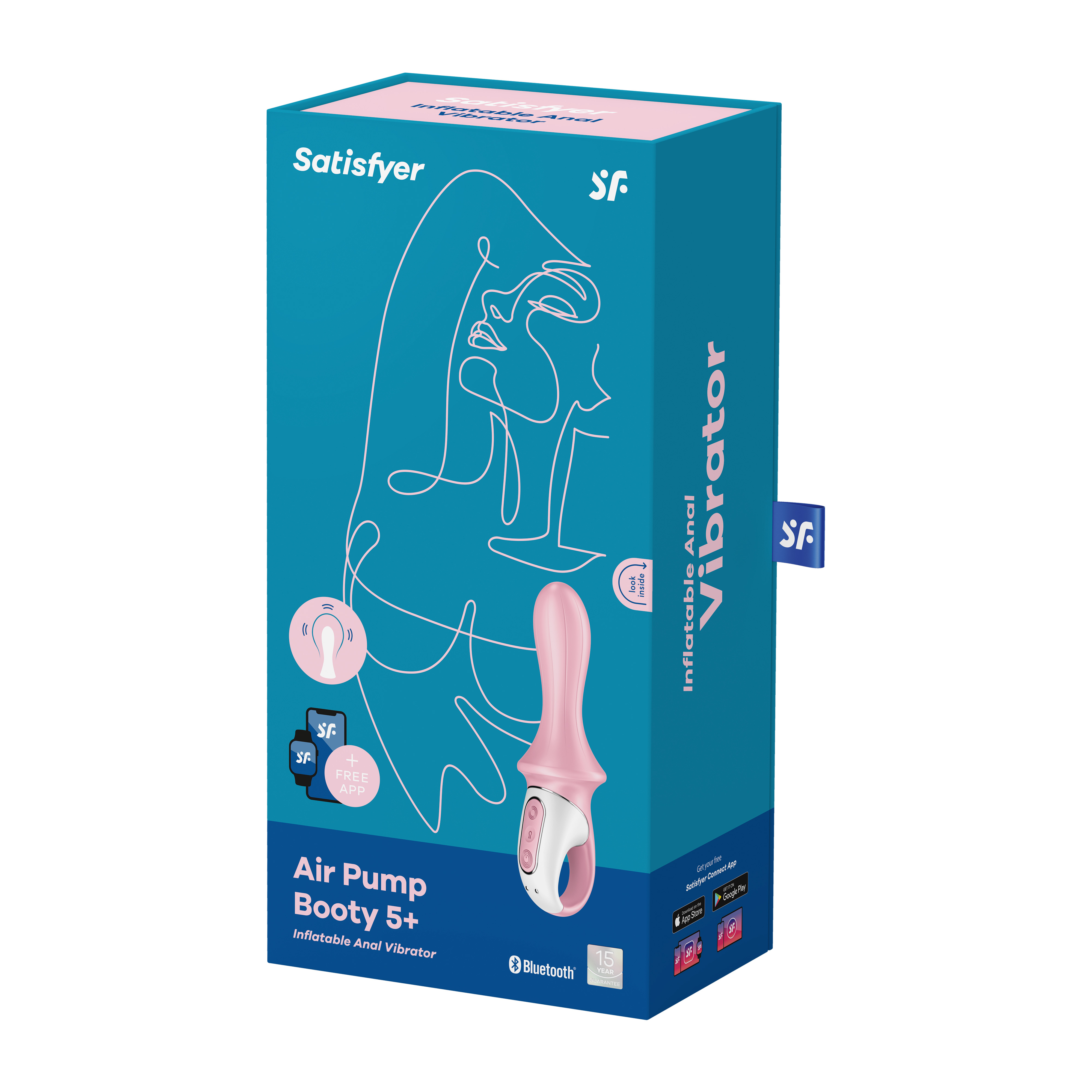 SATISFYER Air Pump Booty 5+ rose