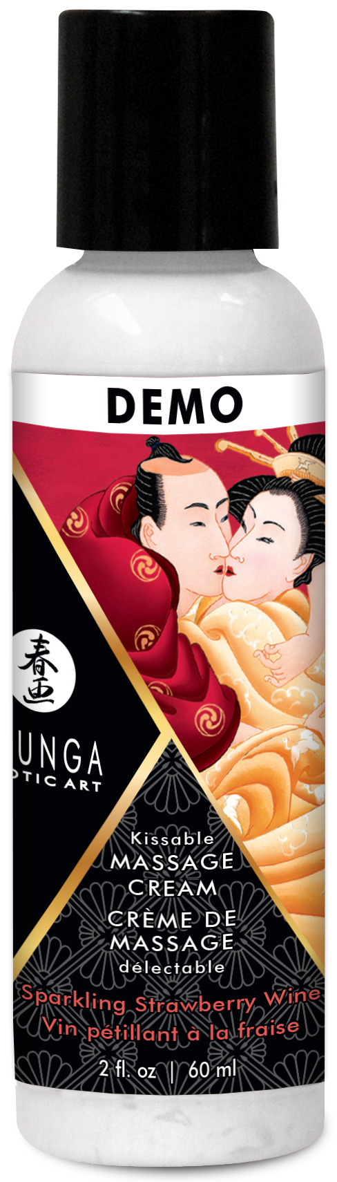 SHUNGA Massage Cream Sparkling Strawberry Wine 60ml TESTER