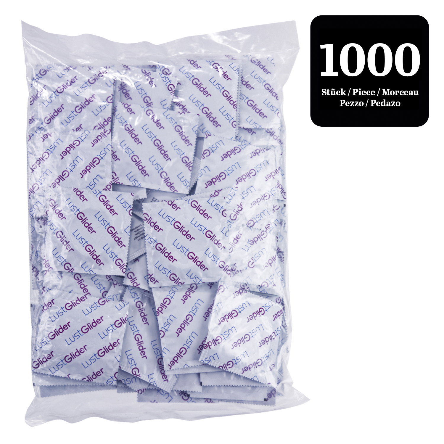 LustGlider Kondome Classic transparent 1000er