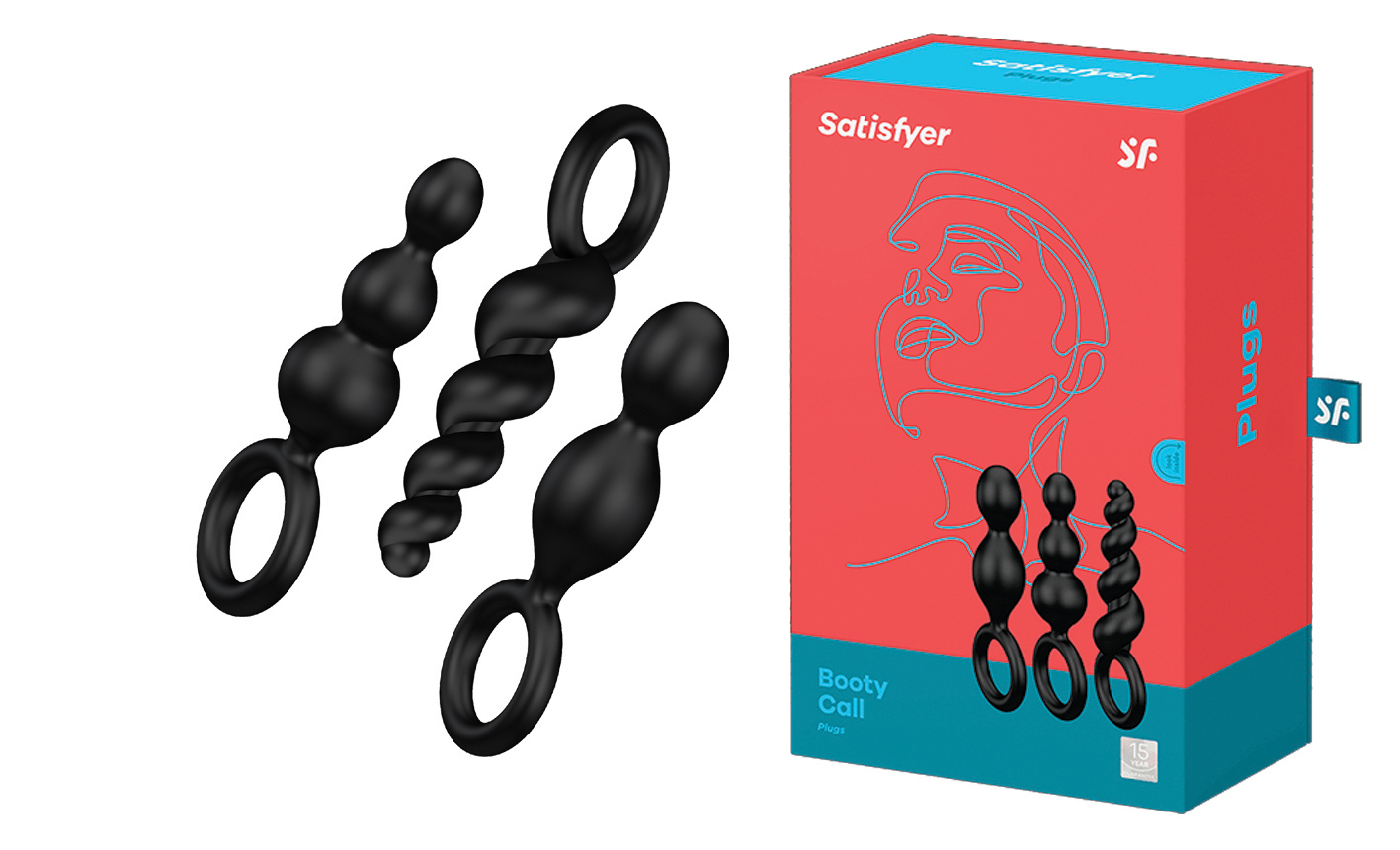 SATISFYER Booty Call Plugs Pack black