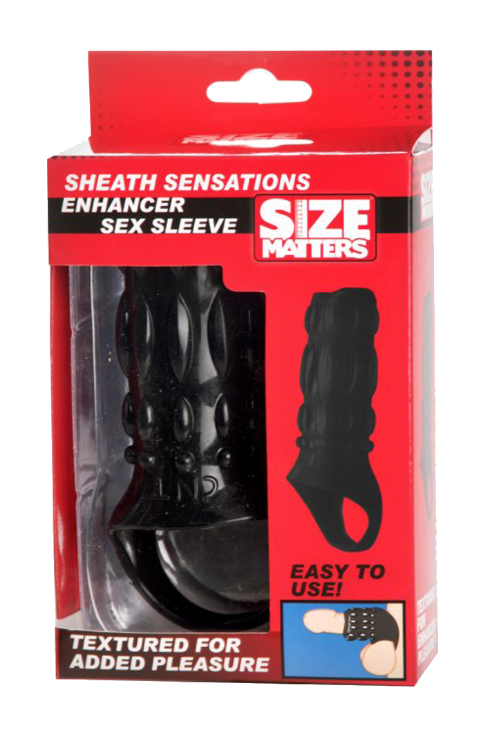 SIZE MATTERS Sheath Sensations Enhancer Sex Sleeve