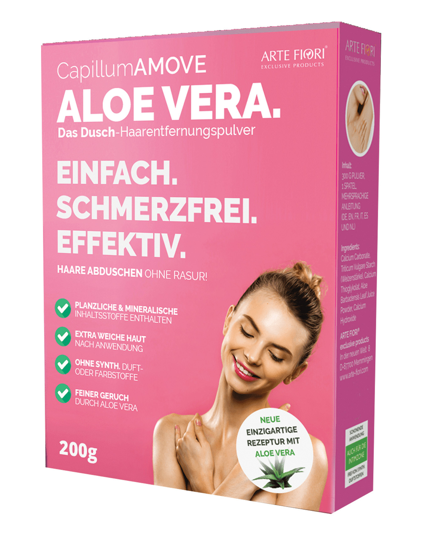 ARTE FIORI Capillum Amove Aloe Vera Enthaarungspulver 200g