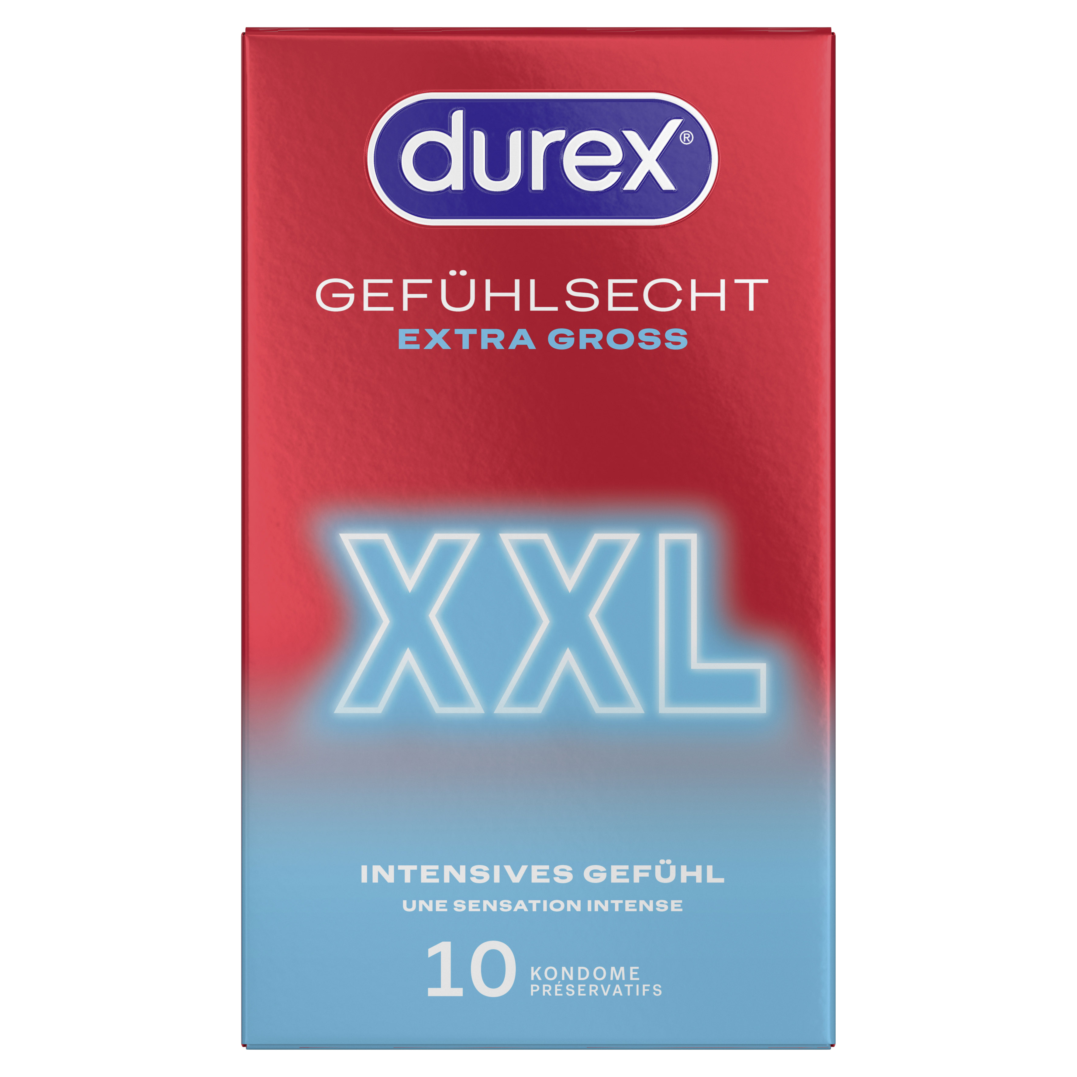 DUREX Gefühlsecht Extra Gross 10 St. 