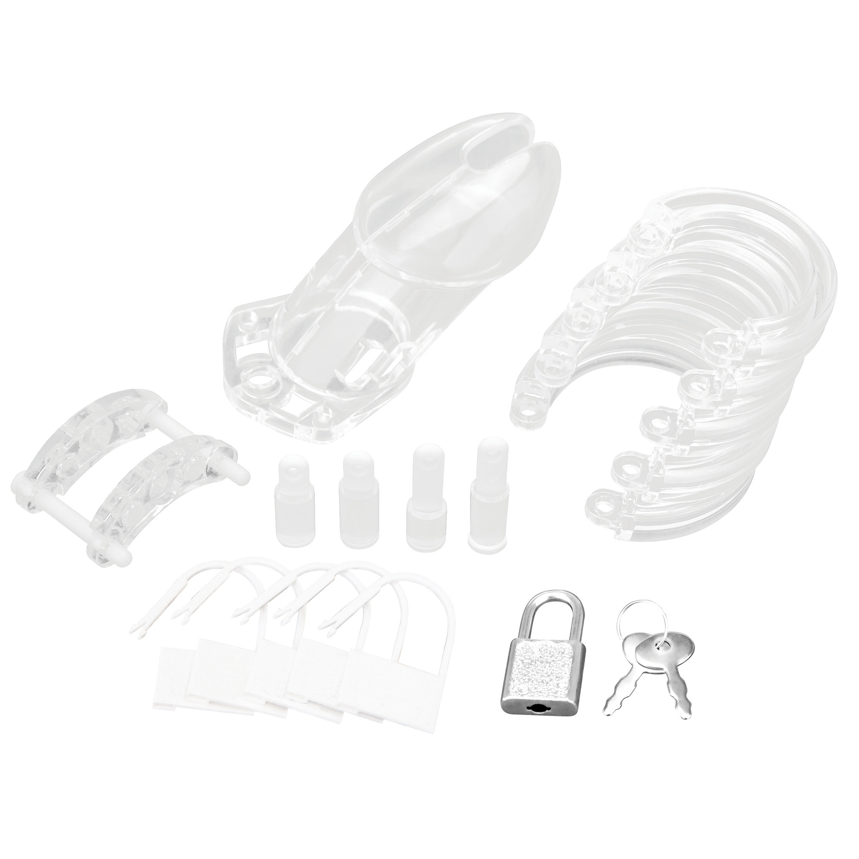 BLUE LINE C&B GEAR Acrylic See-thru Chastity Cage