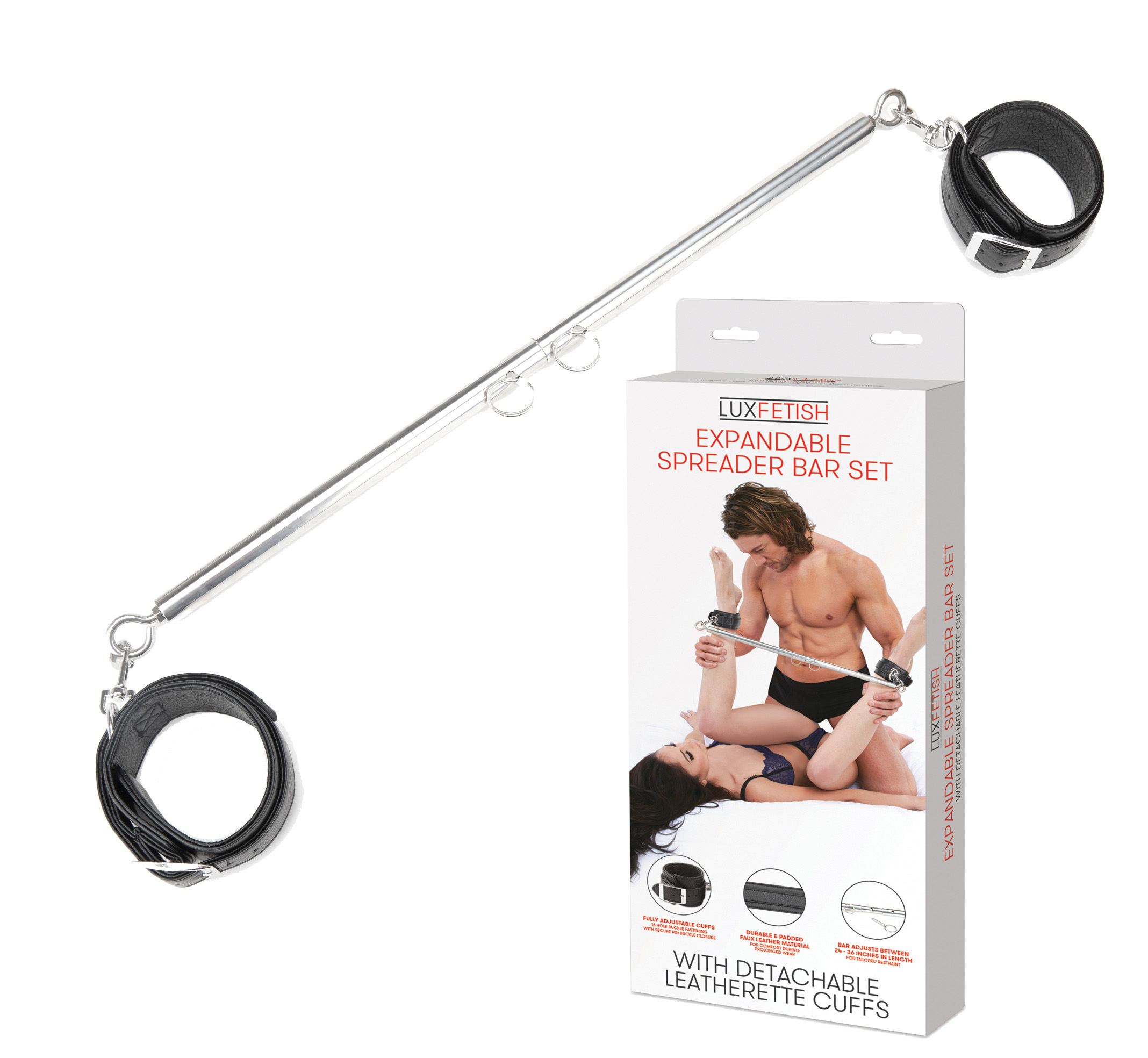 LUX FETISH Expandable Spreader Bar Set