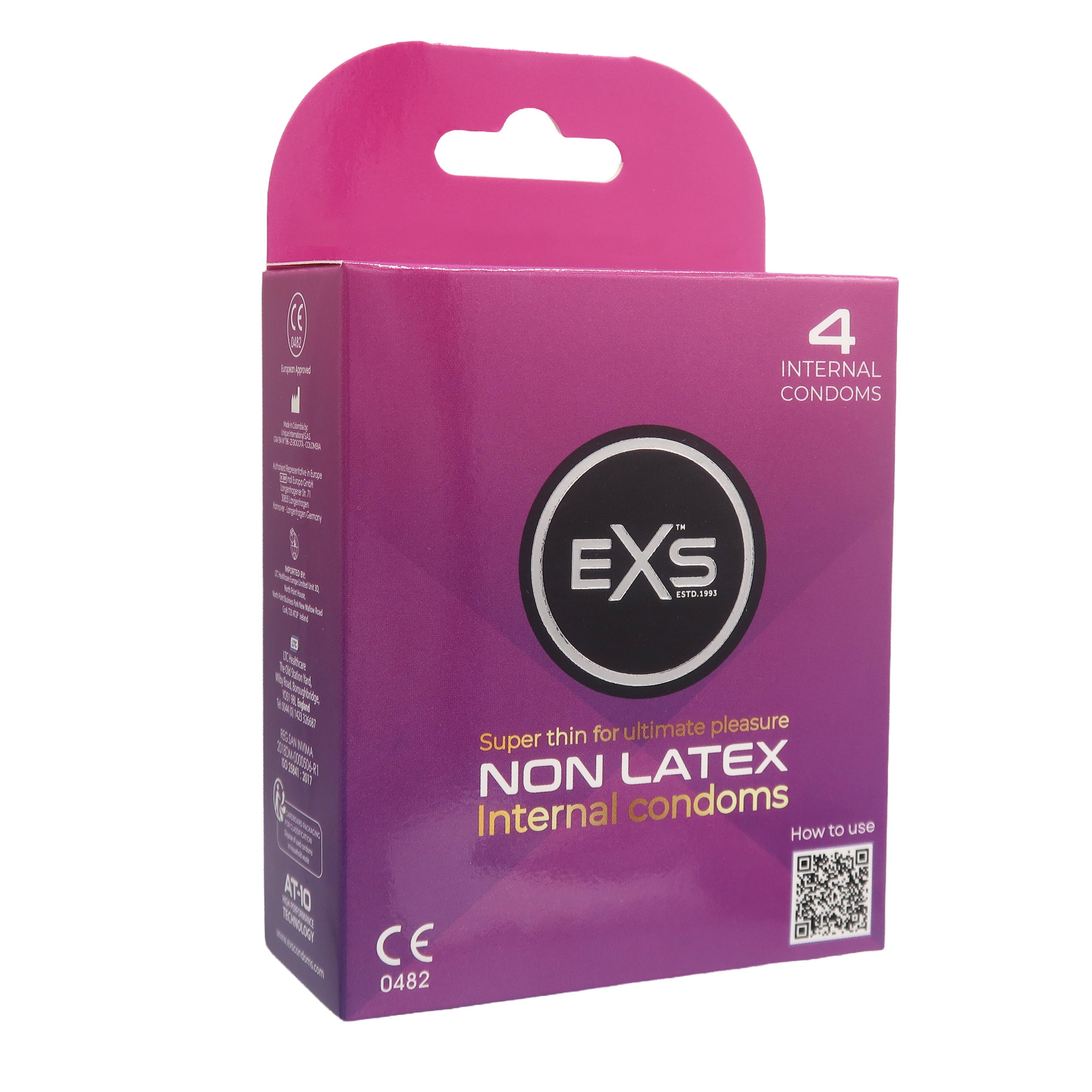 EXS Internal non-latex condom lace straps (4pcs)