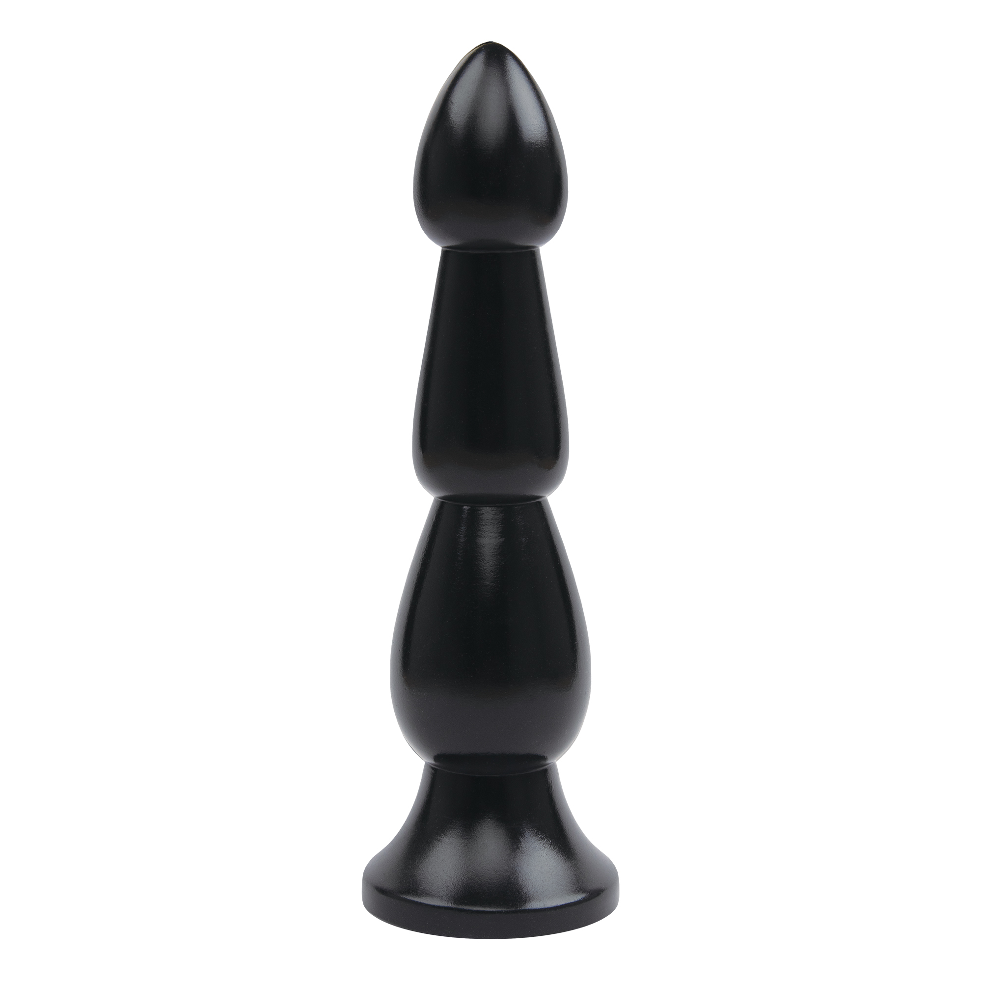LUX FETISH Ribbed Butt Plug 9"