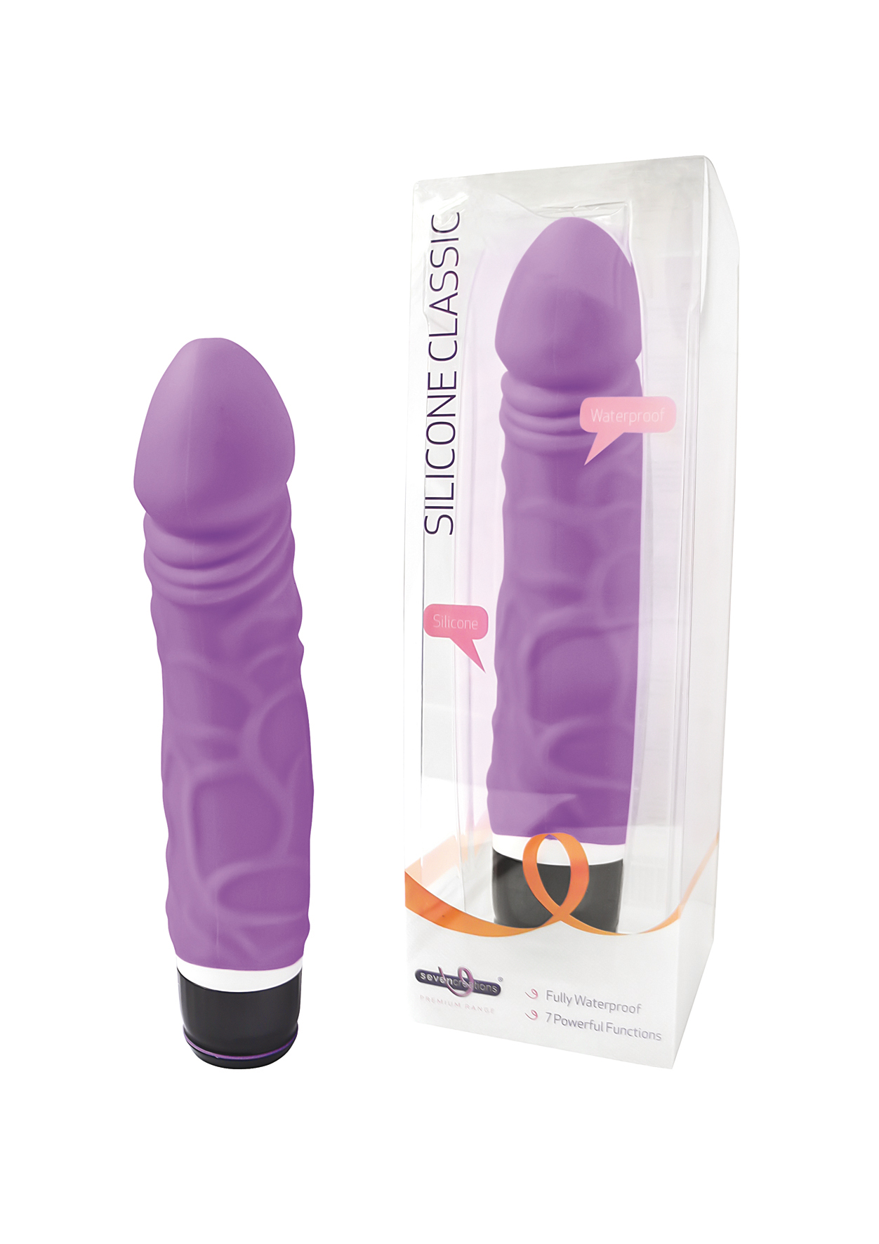 SEVEN CREATIONS Silicone Classic Vibe purple - med.