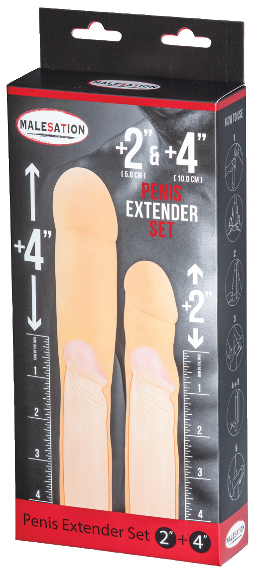 MALESATION Penis Extender Set 2" + 4"