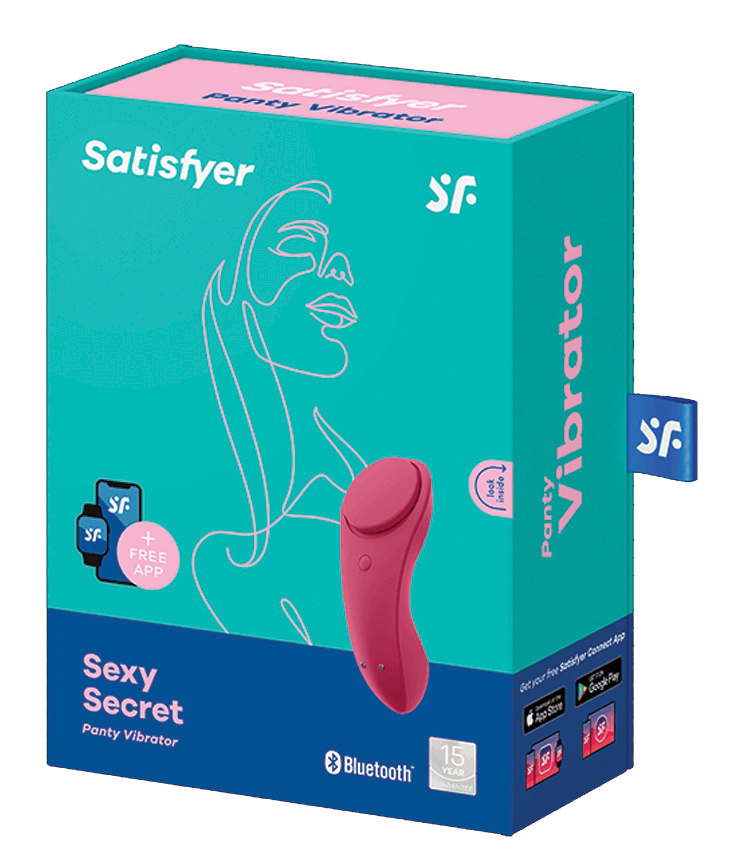 SATISFYER Sexy Secret Panty Vibrator wine red