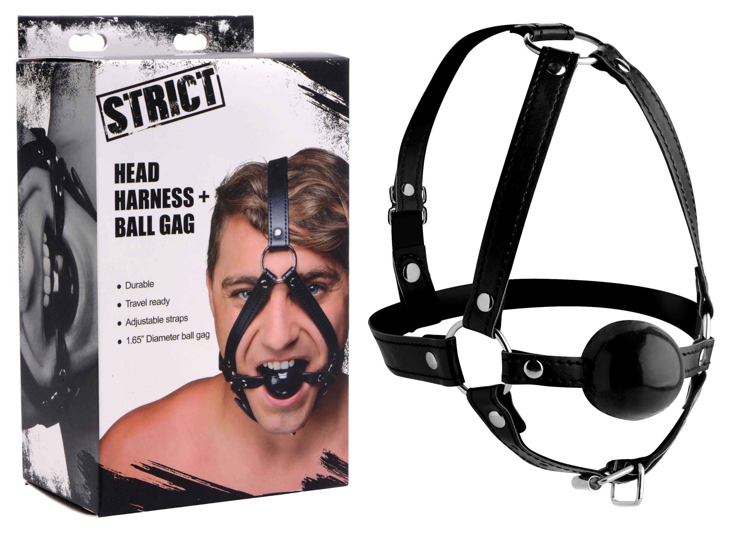 STRICT Head Harness with Ball Gag