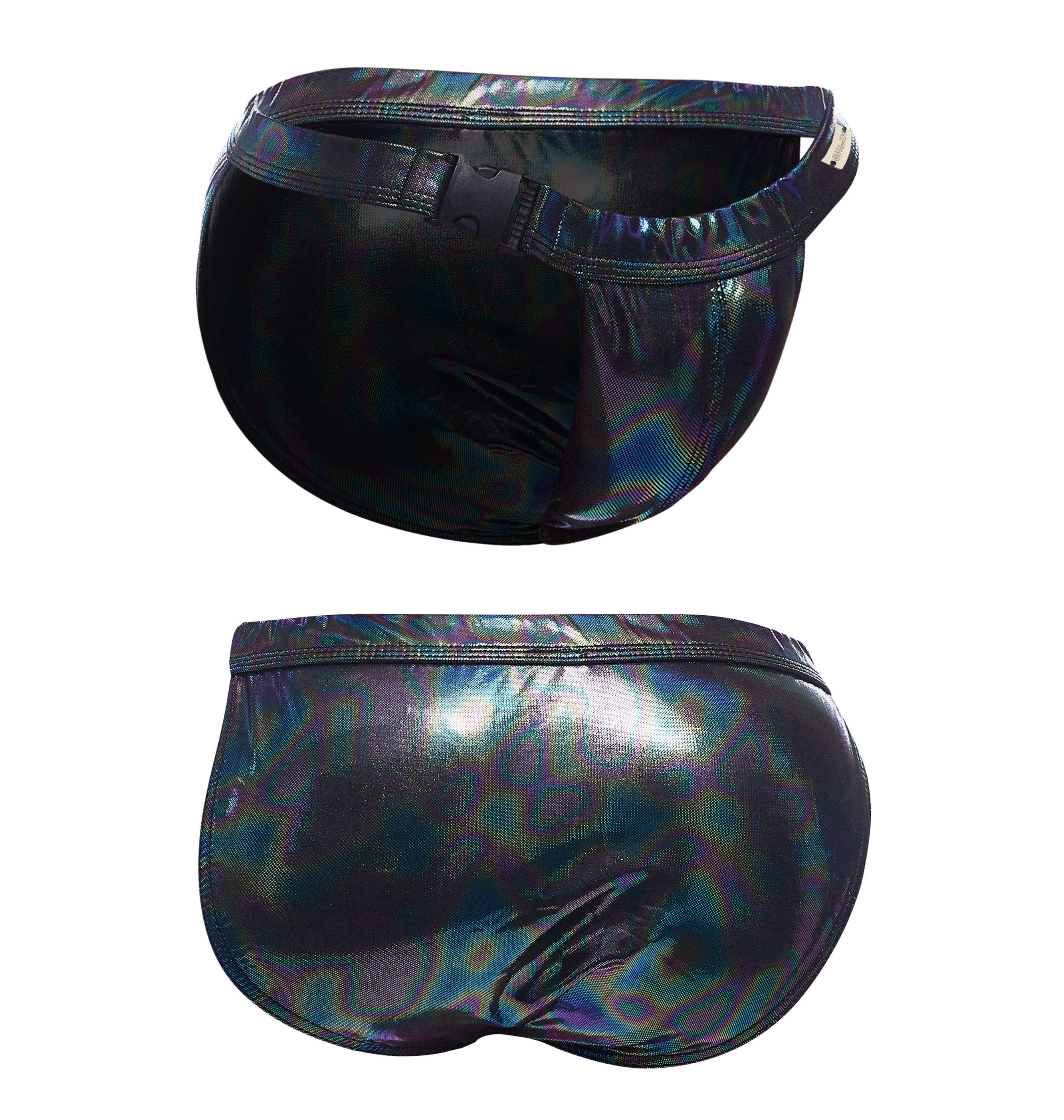 C4M Emerald Clip Tanga Brief Black S